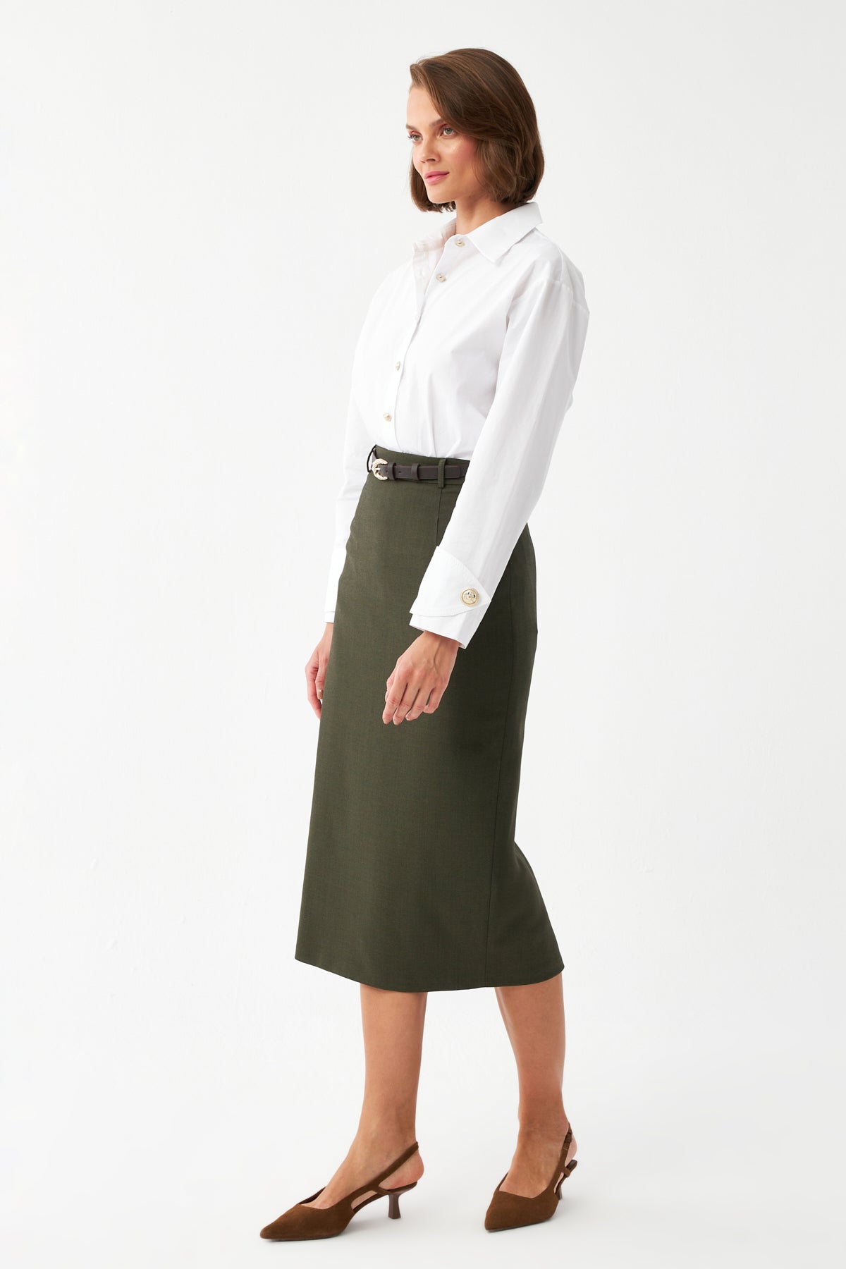 Şık Tasarım Midi Etek