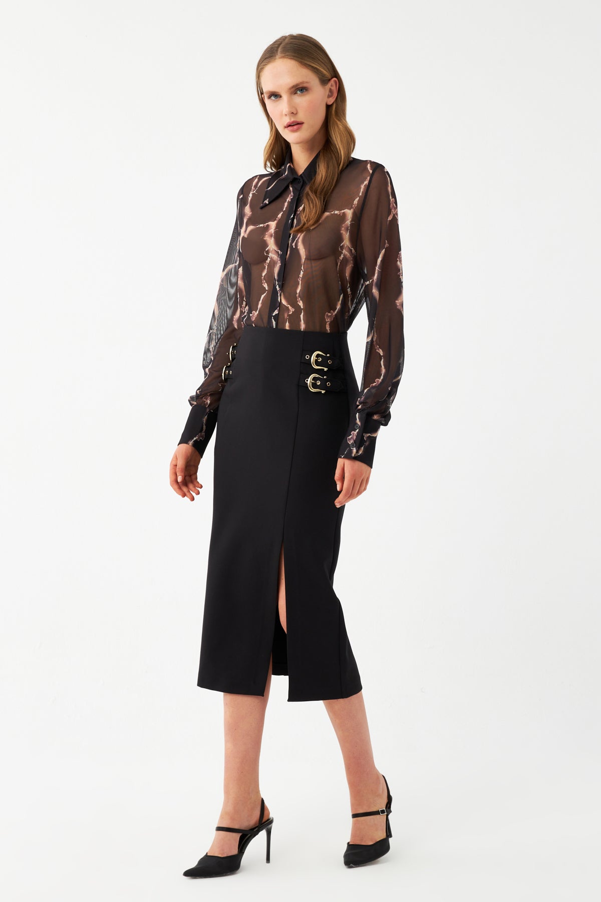 Yırtmaçlı Kalem Etek