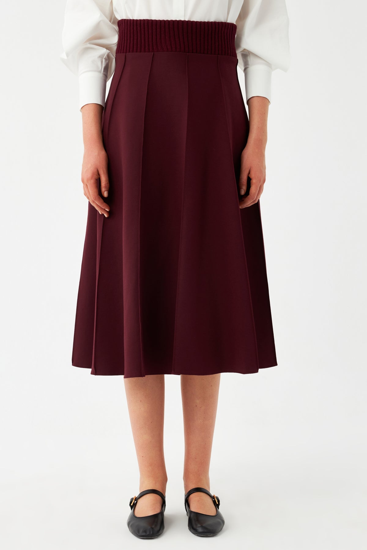 Geniş Kesim Midi Etek