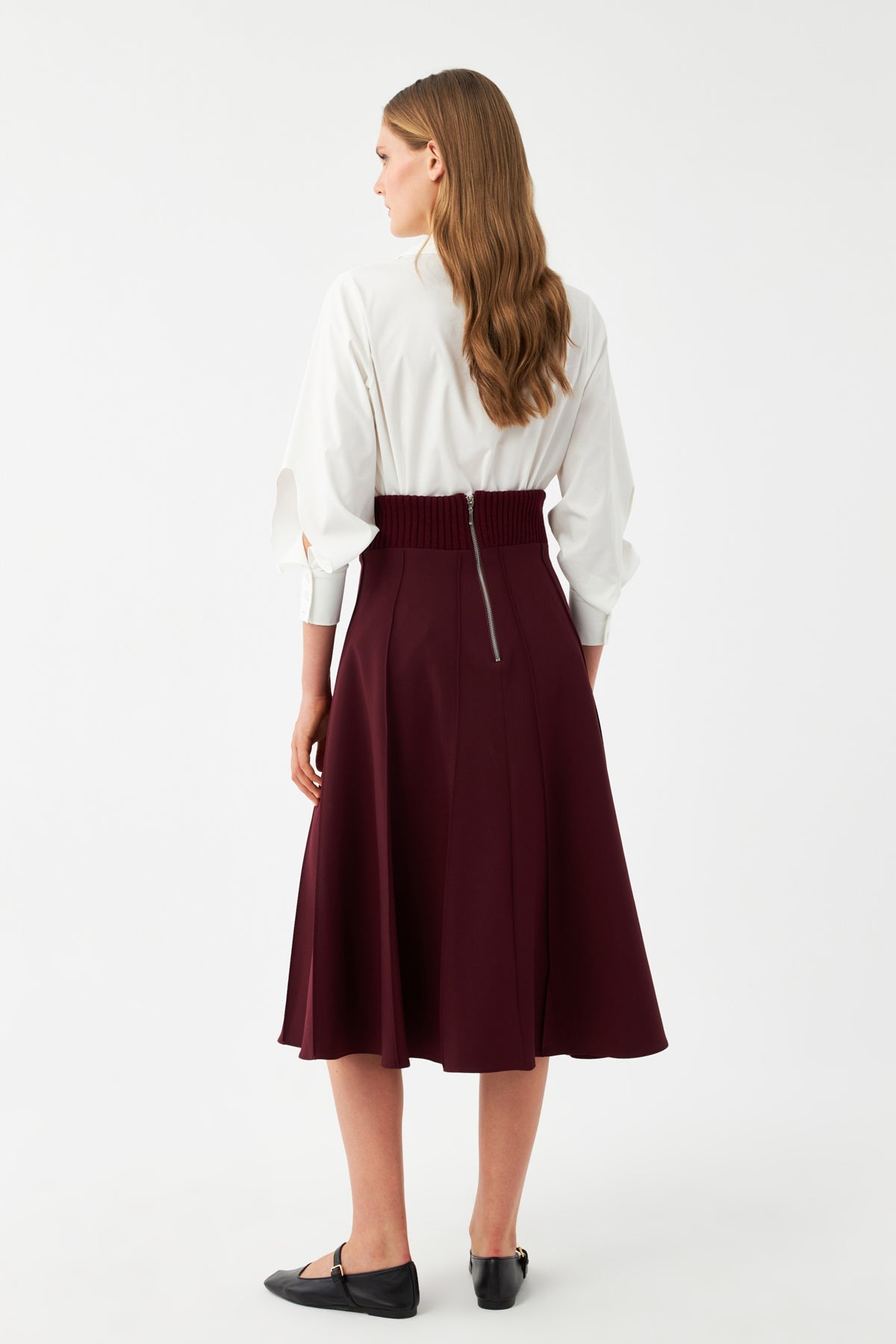 Geniş Kesim Midi Etek