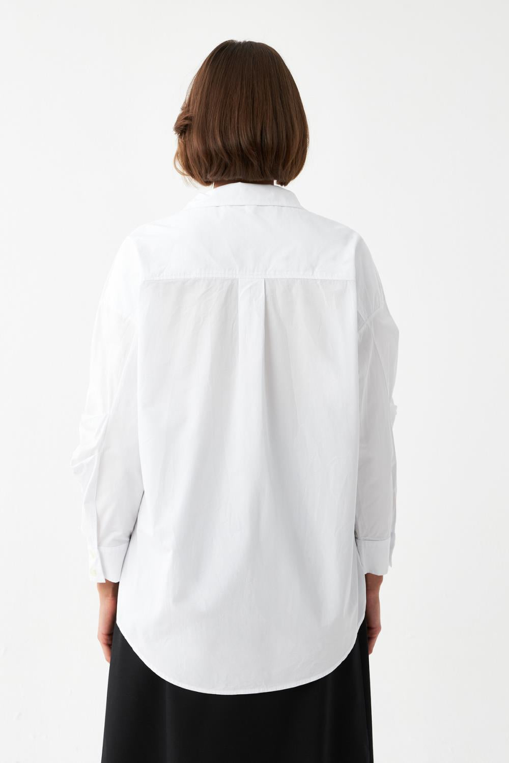 Boğazlı Oversize Gömlek