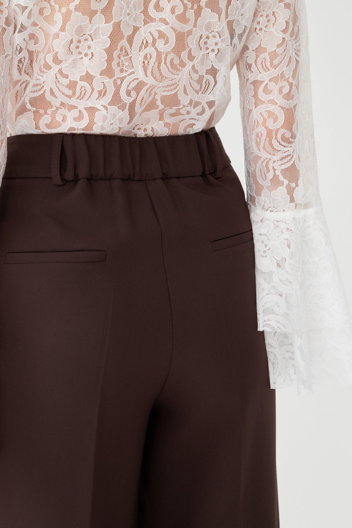 Yüksek Bel Geniş Paça Pantolon