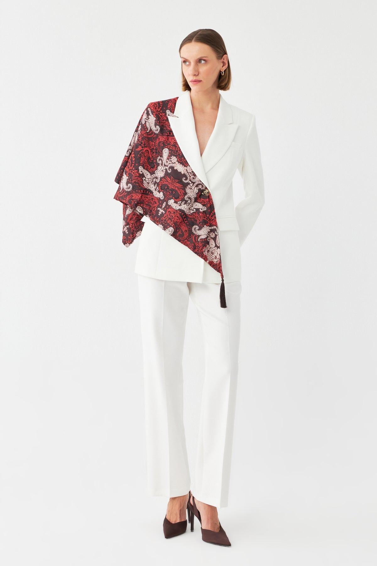 Desen Detaylı Pantolon Ceket