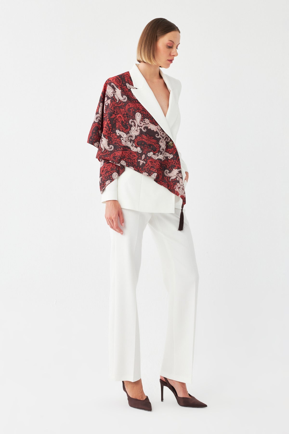 Desen Detaylı Pantolon Ceket