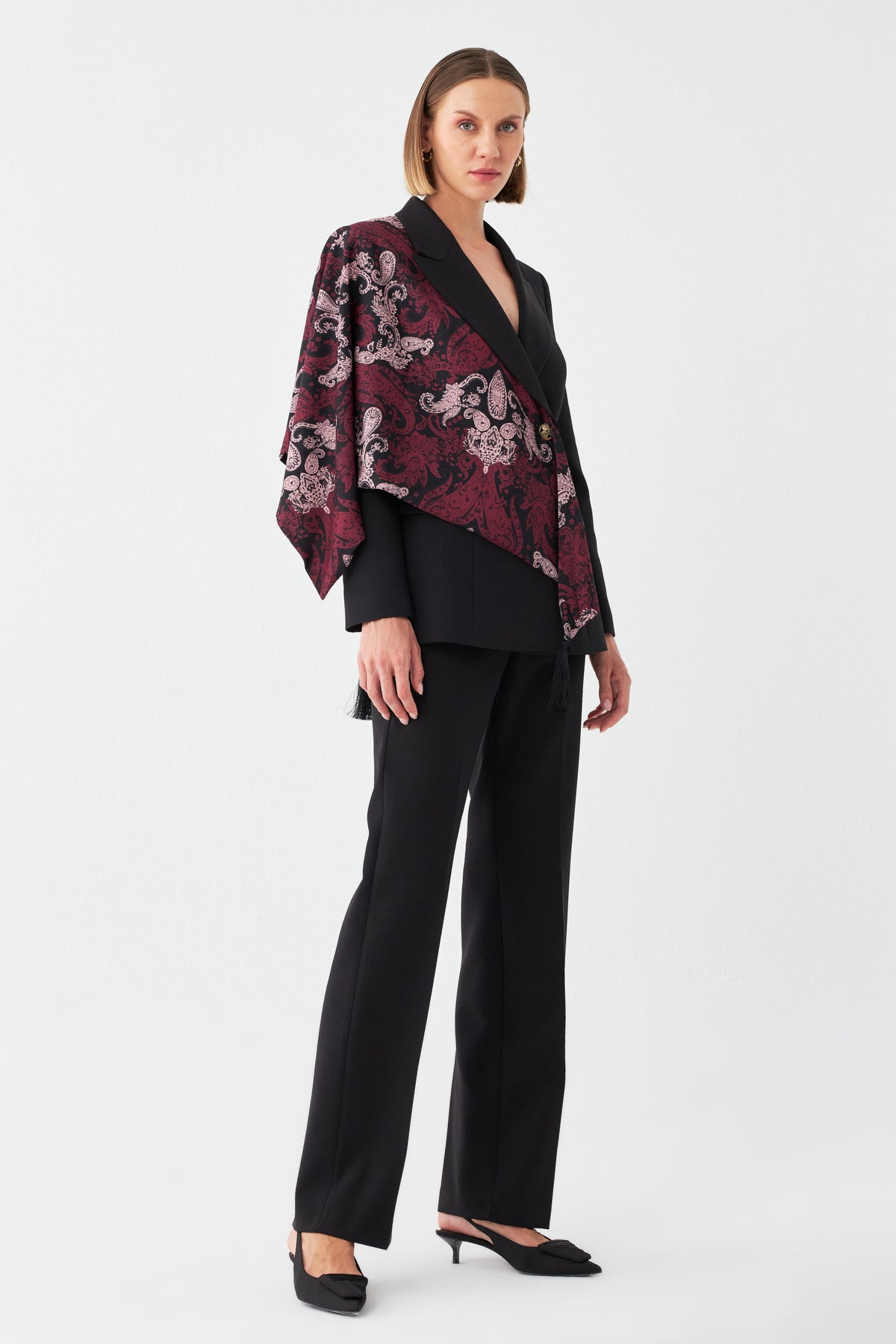 Desen Detaylı Pantolon Takım