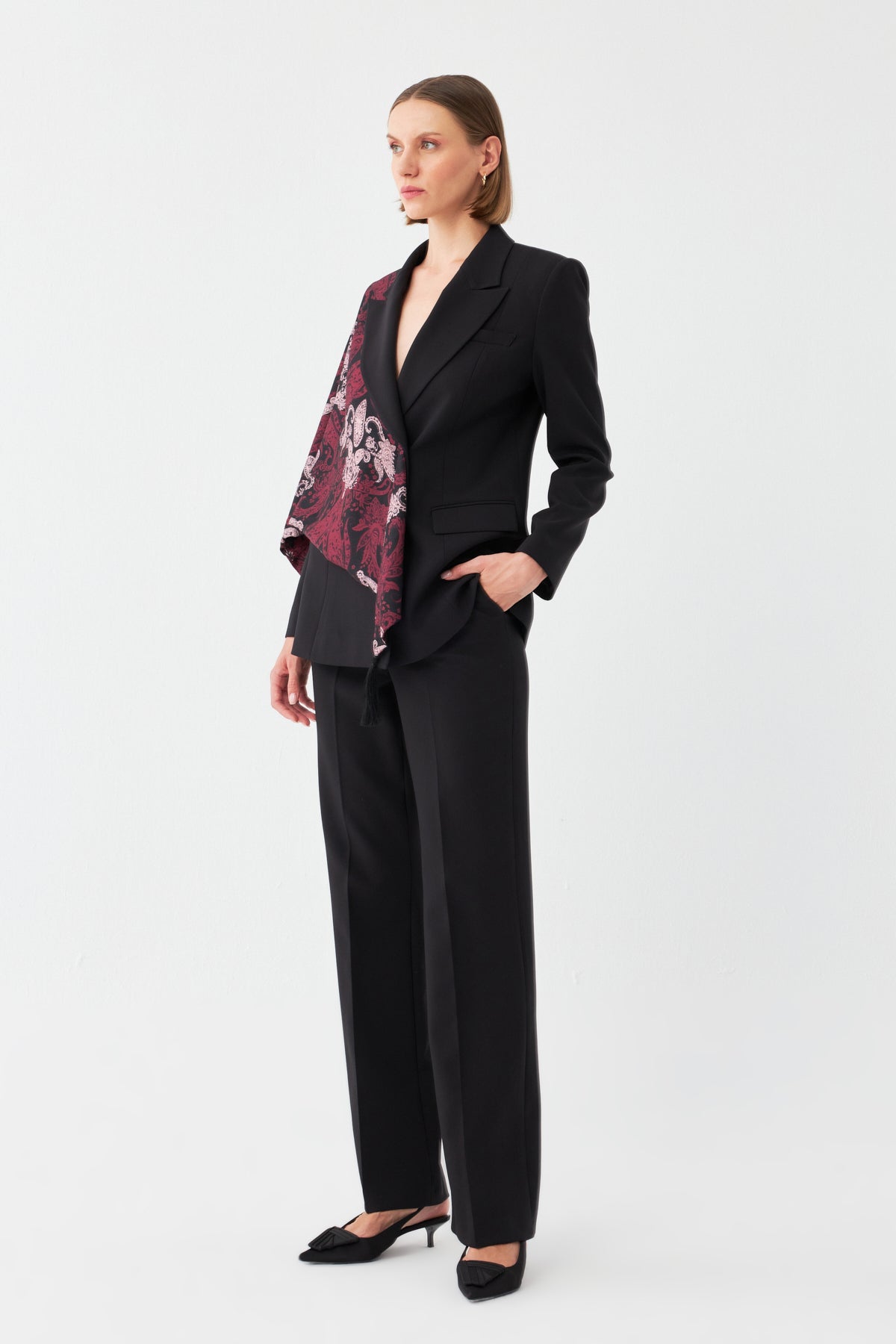 Desen Detaylı Pantolon Takım