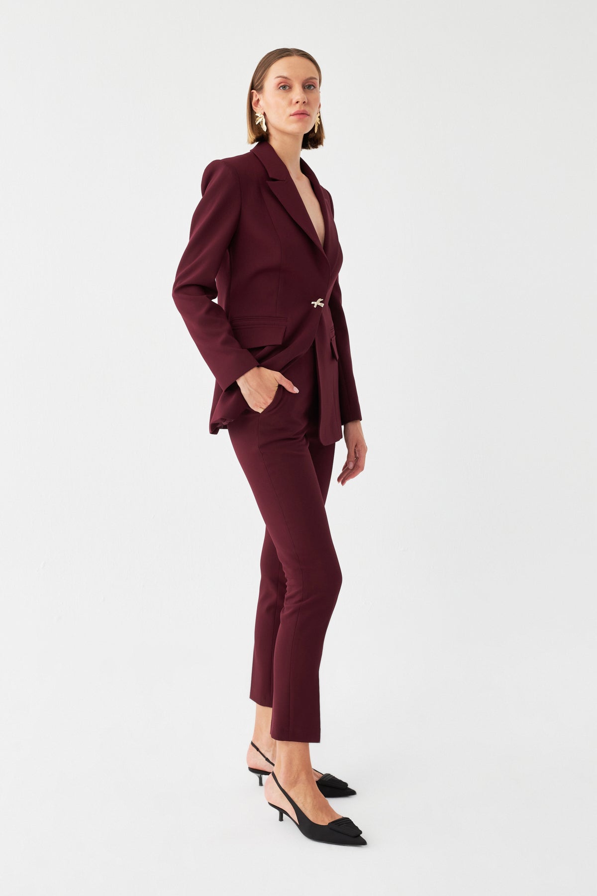 Tek Düğmeli Blazer Takım