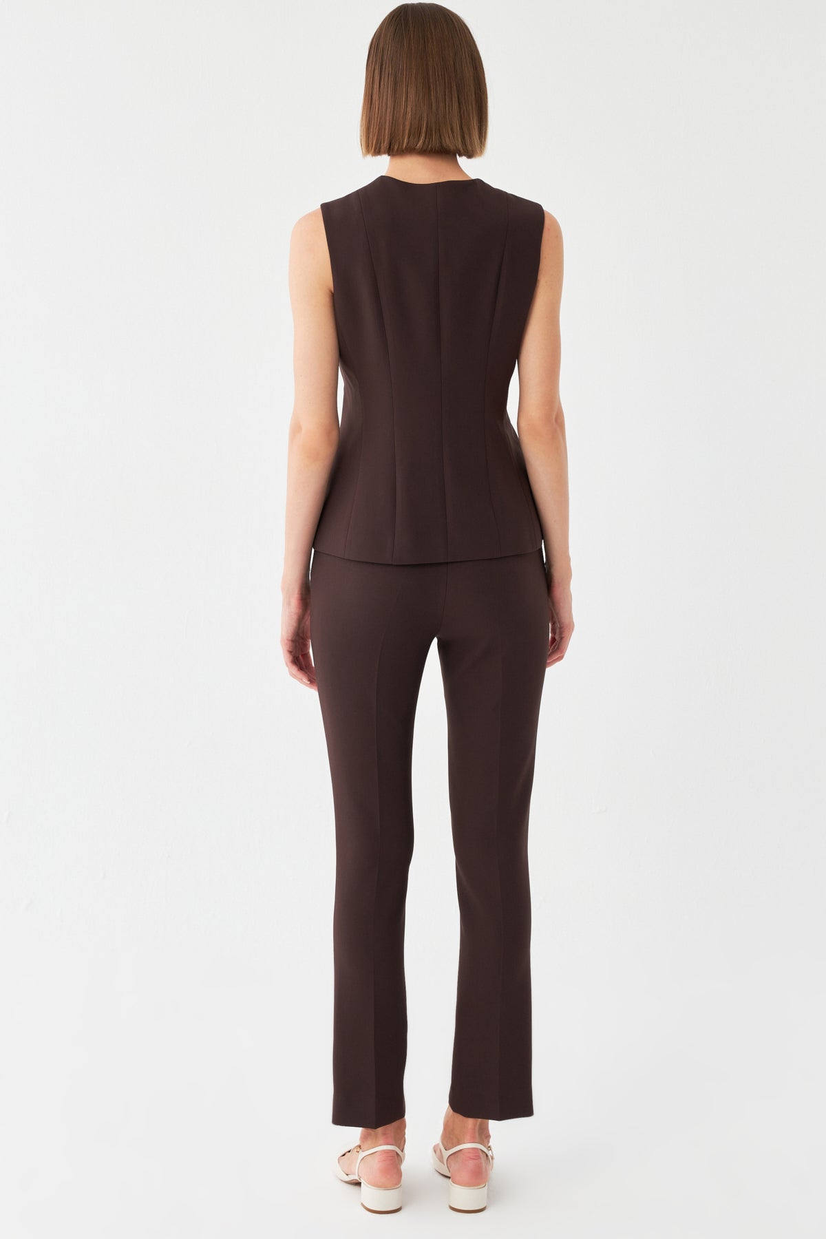 Kemer Detaylı Yelek Takım