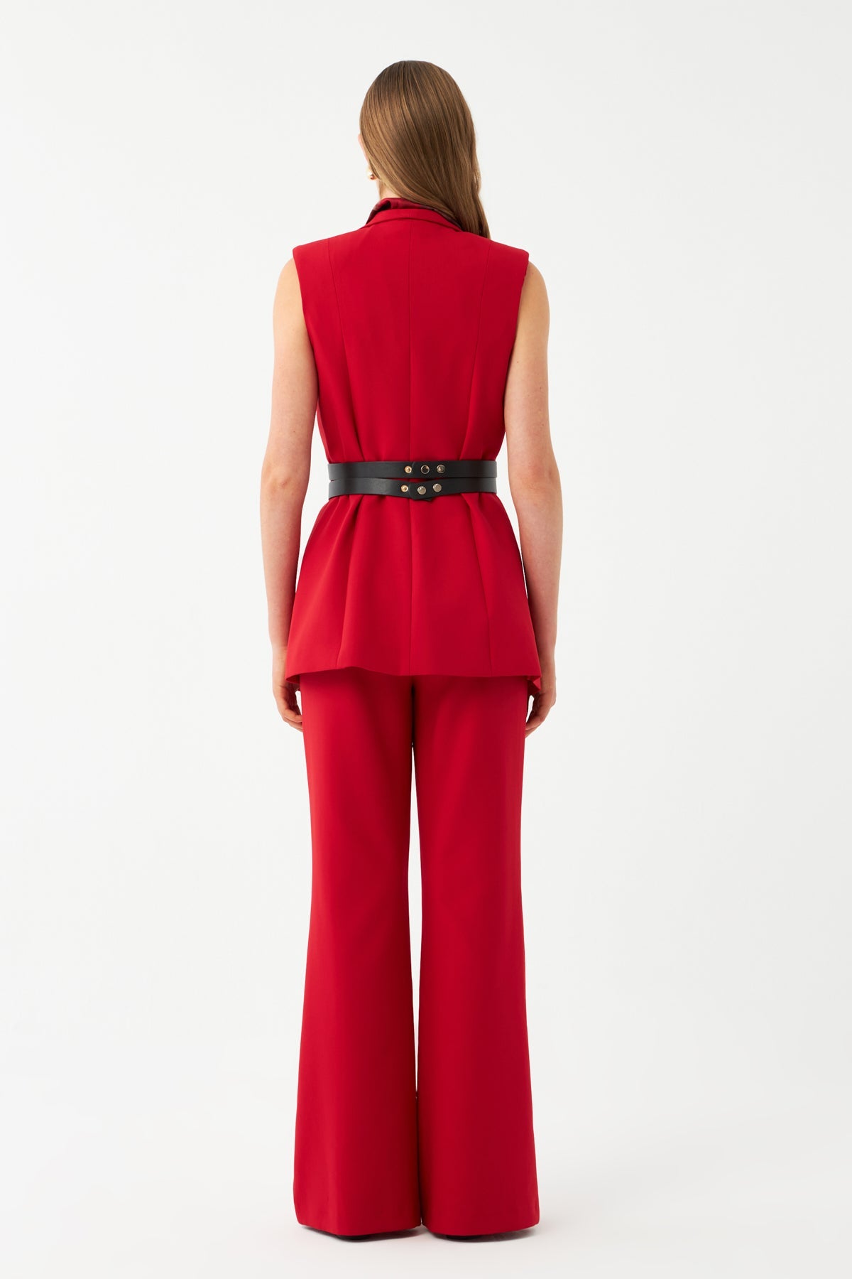 Yelek-Bol Paça Pantolon Takım