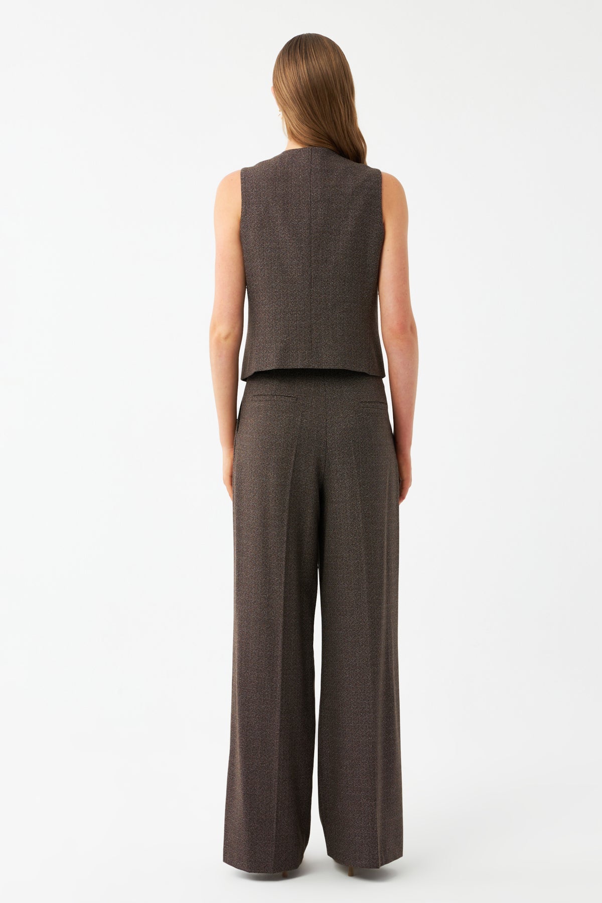 Yelek-Bol Paça Pantolon Takım