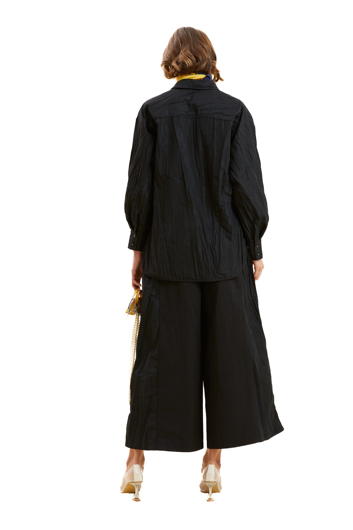 Kraş Detaylı Tafta Gömlek