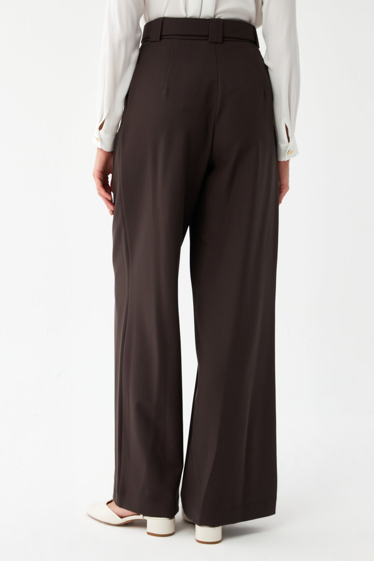 Yüksek Bel Palazzo Pantolon