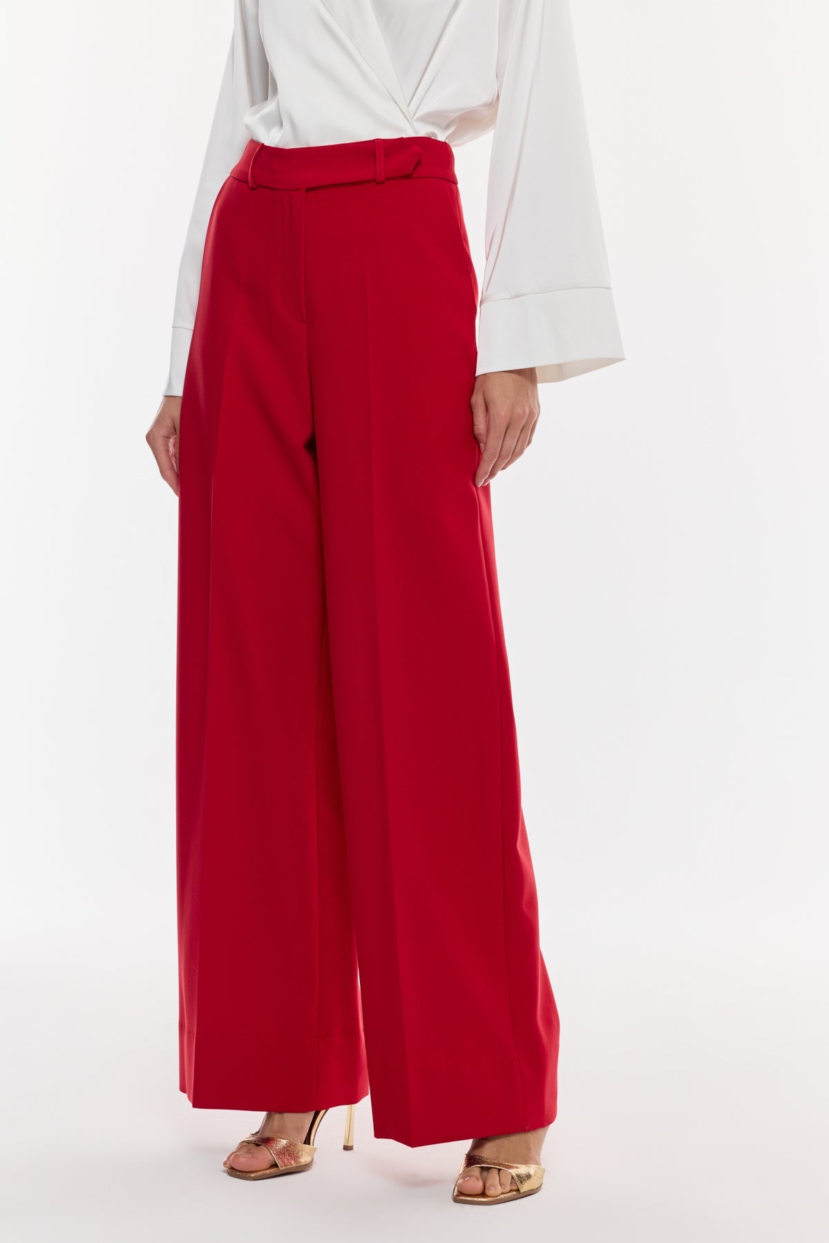 Yüksek Bel Geniş Paça Pantolon