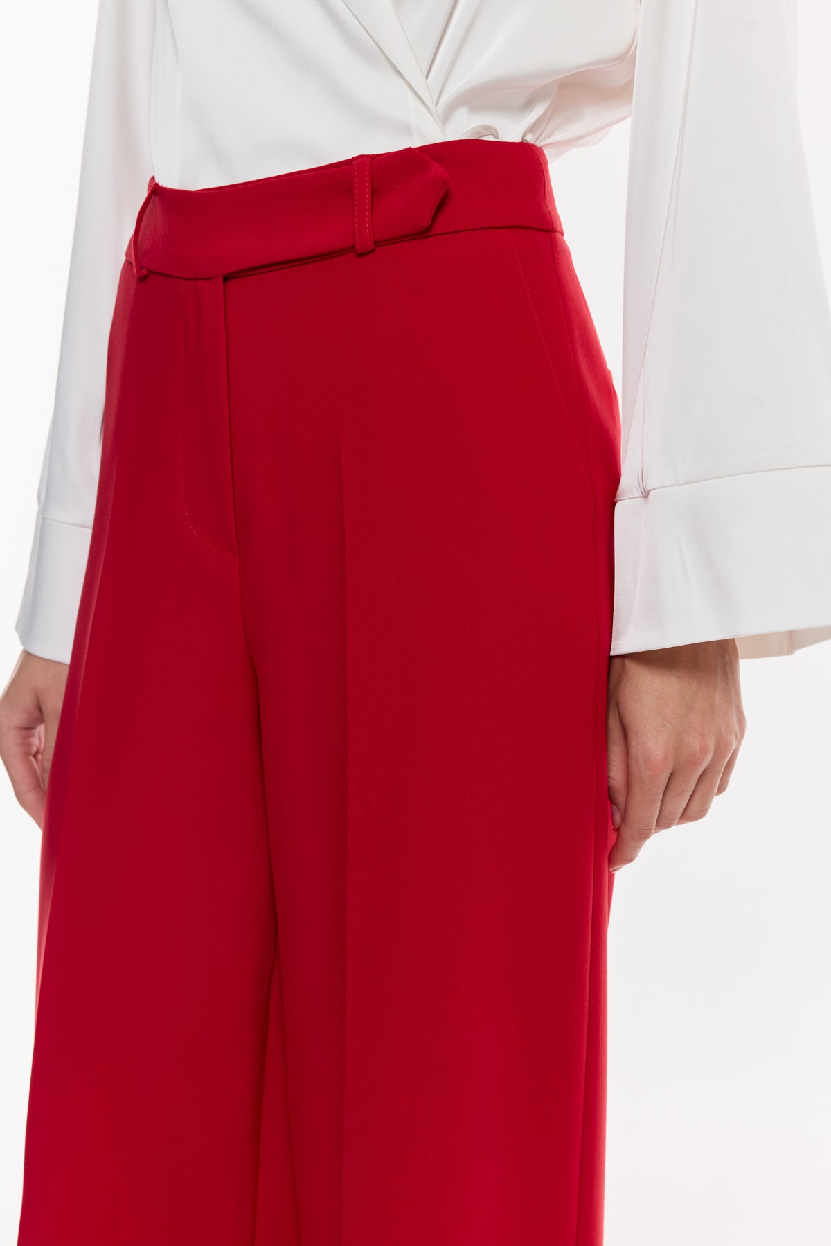 Yüksek Bel Geniş Paça Pantolon