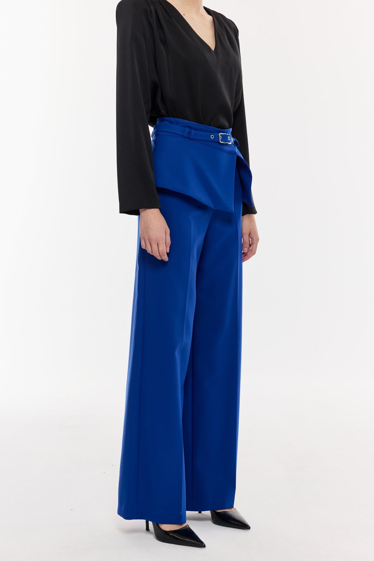 Aksesuar Detaylı Palazzo Pantolon