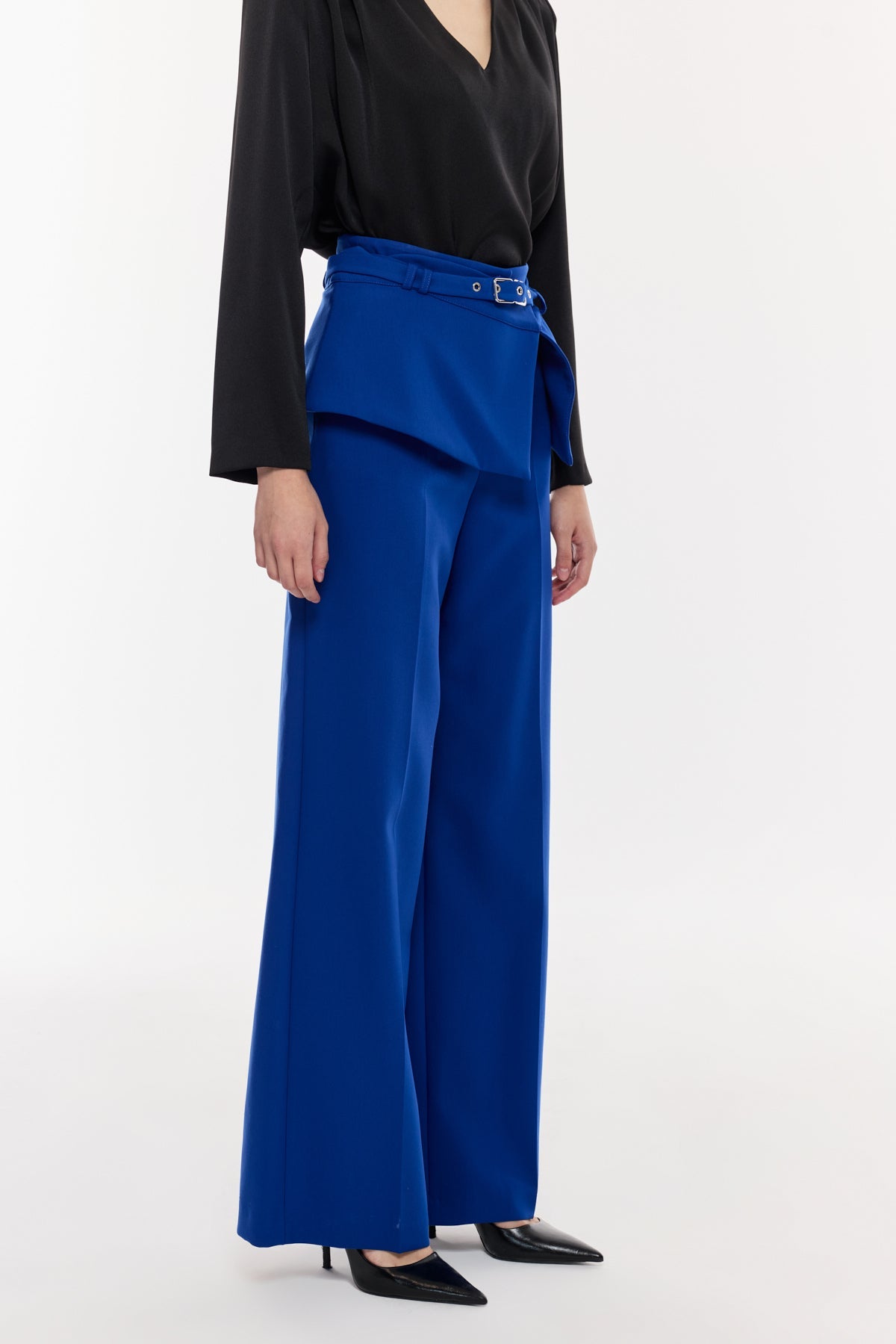 Aksesuar Detaylı Palazzo Pantolon