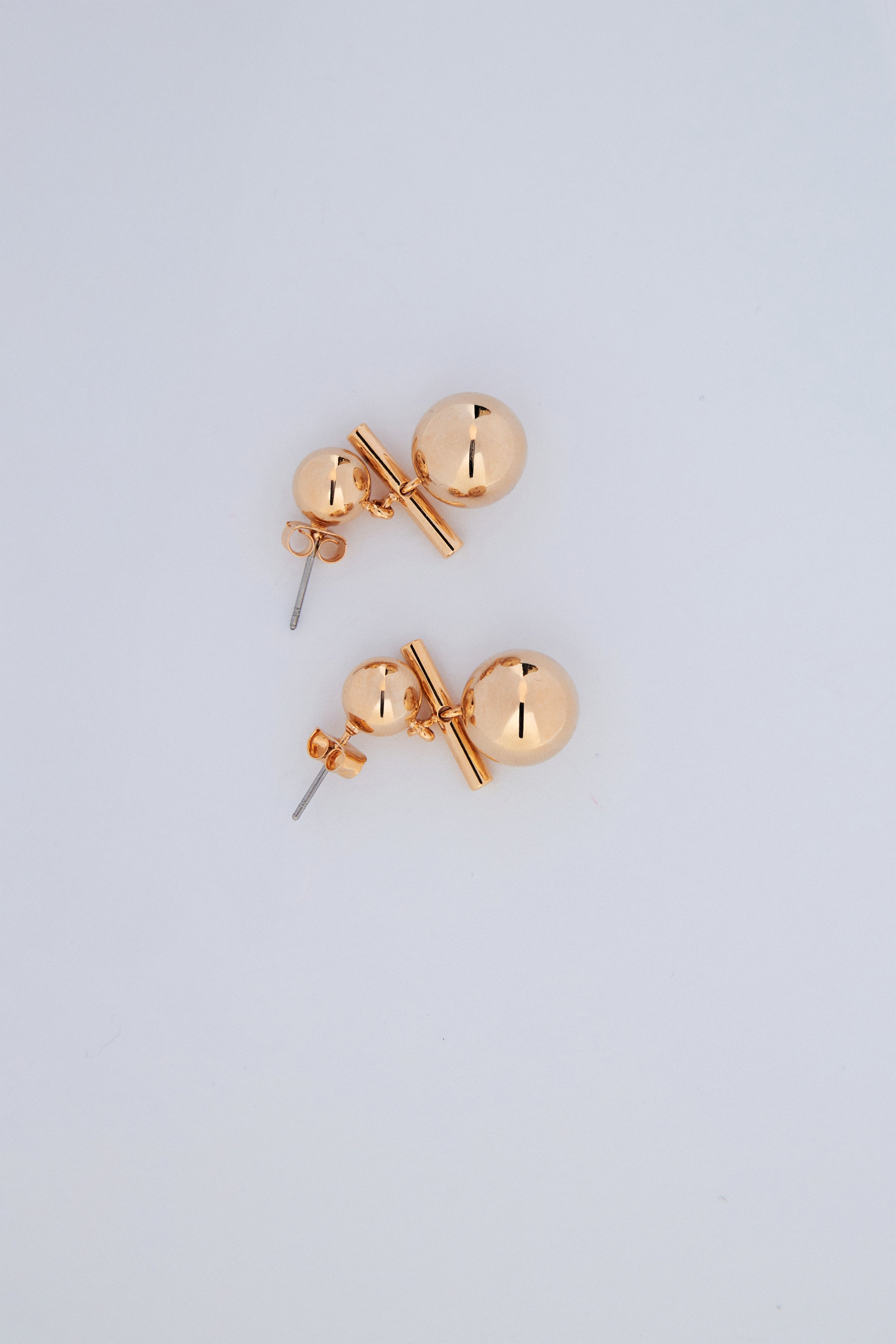 Gold Yuvarlak Sallantılı Küpe