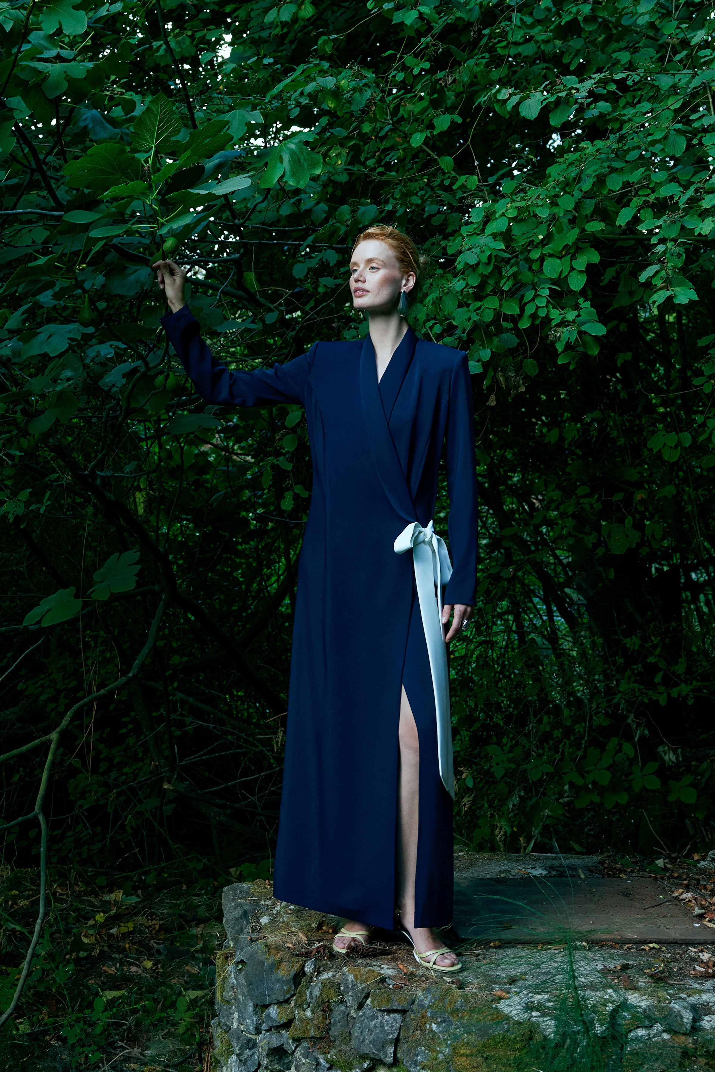 4713 Lacivert Elbise