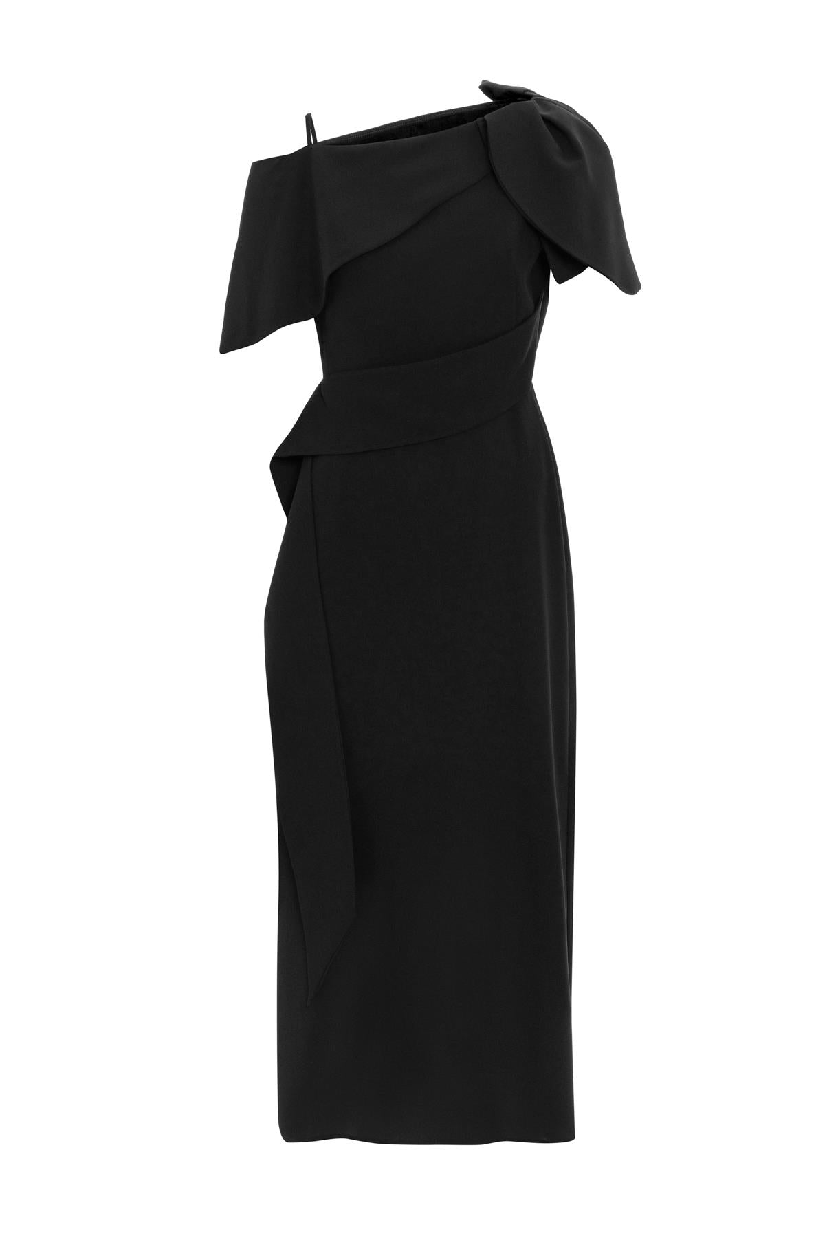 AÇIK OMUZ KUŞAKLI ELBİSE 26W40808