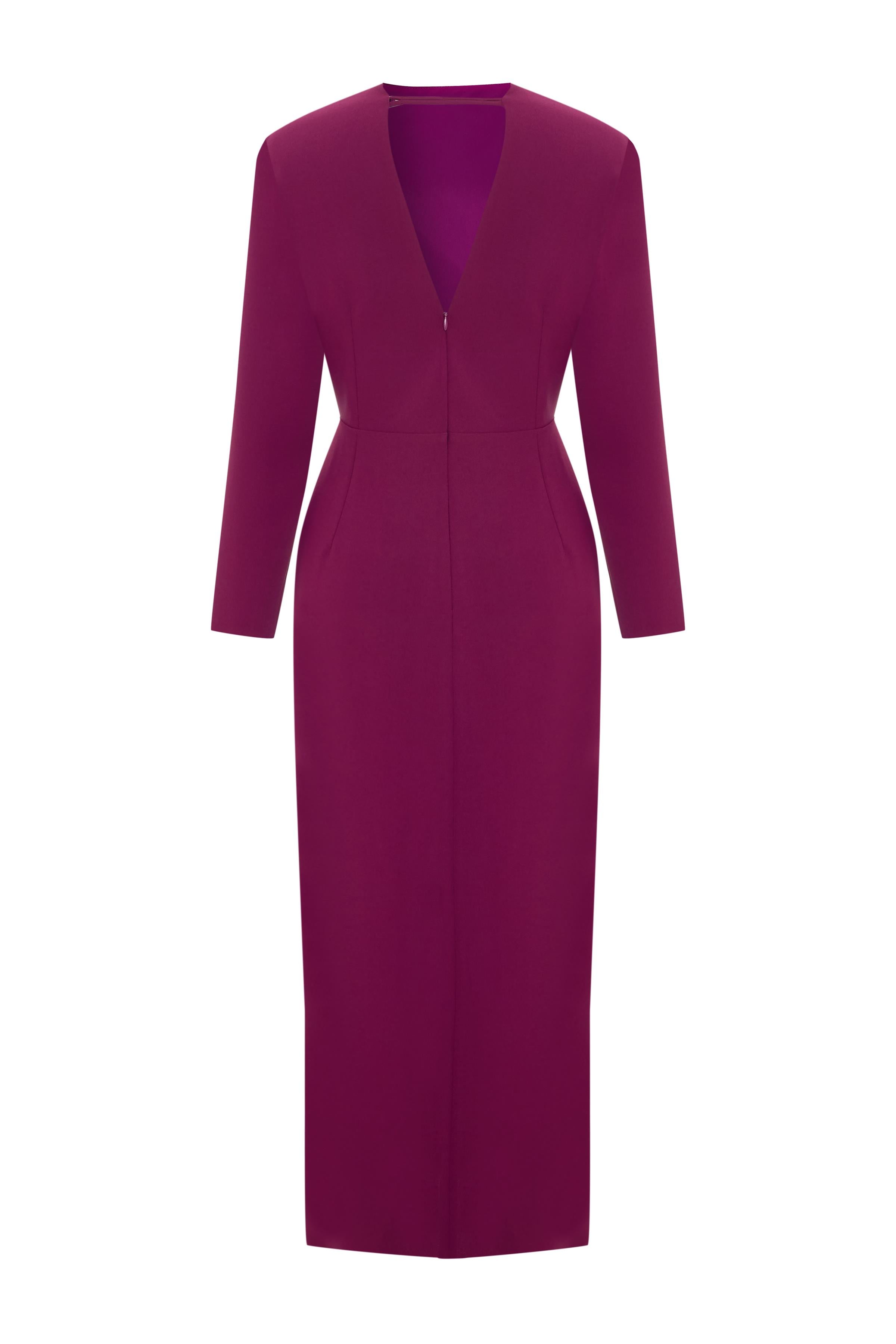 ASİMETRİK DETAYLI UZUN ELBİSE 26W40880