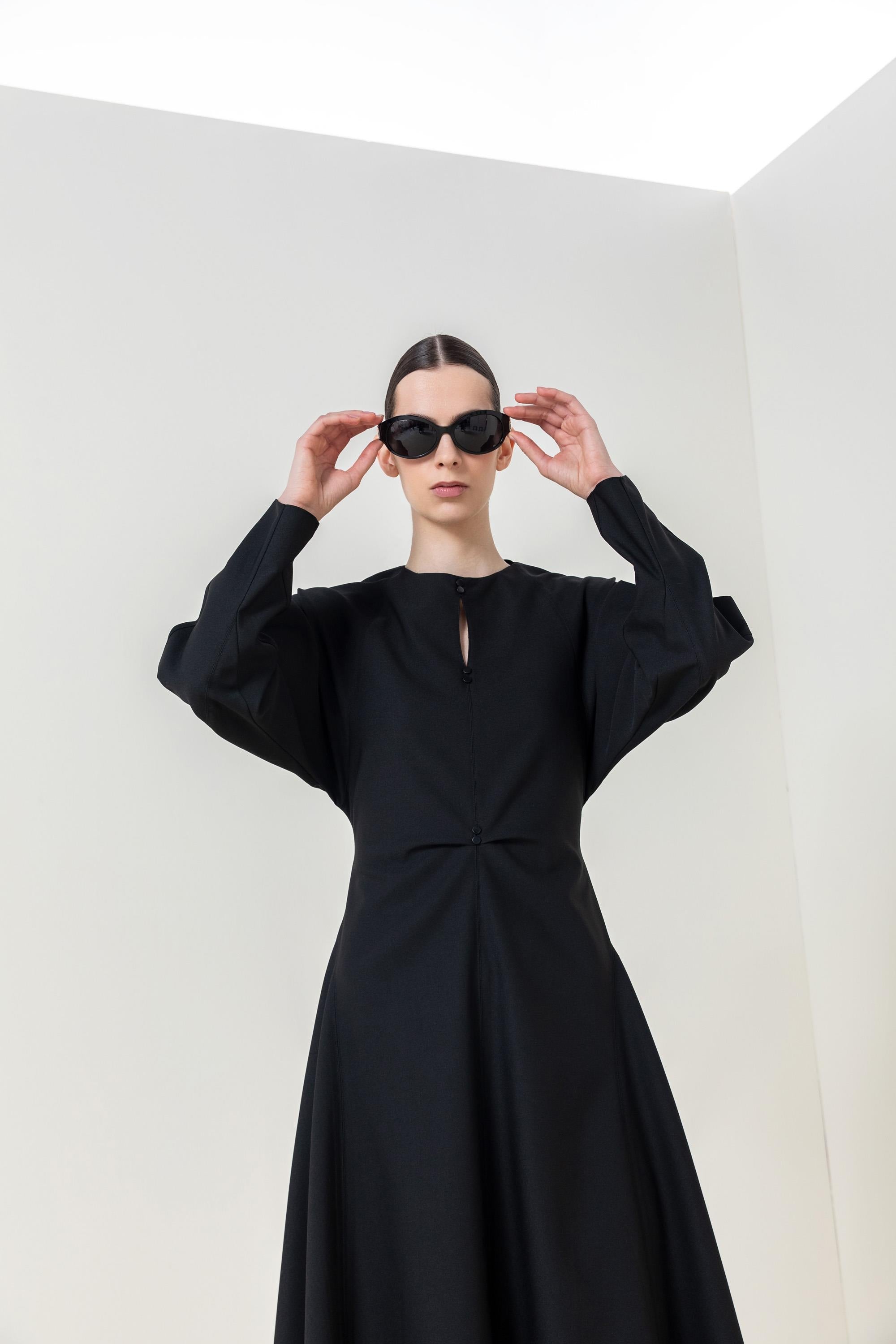 BALON KOL MİNİMAL ELBİSE 26W40872