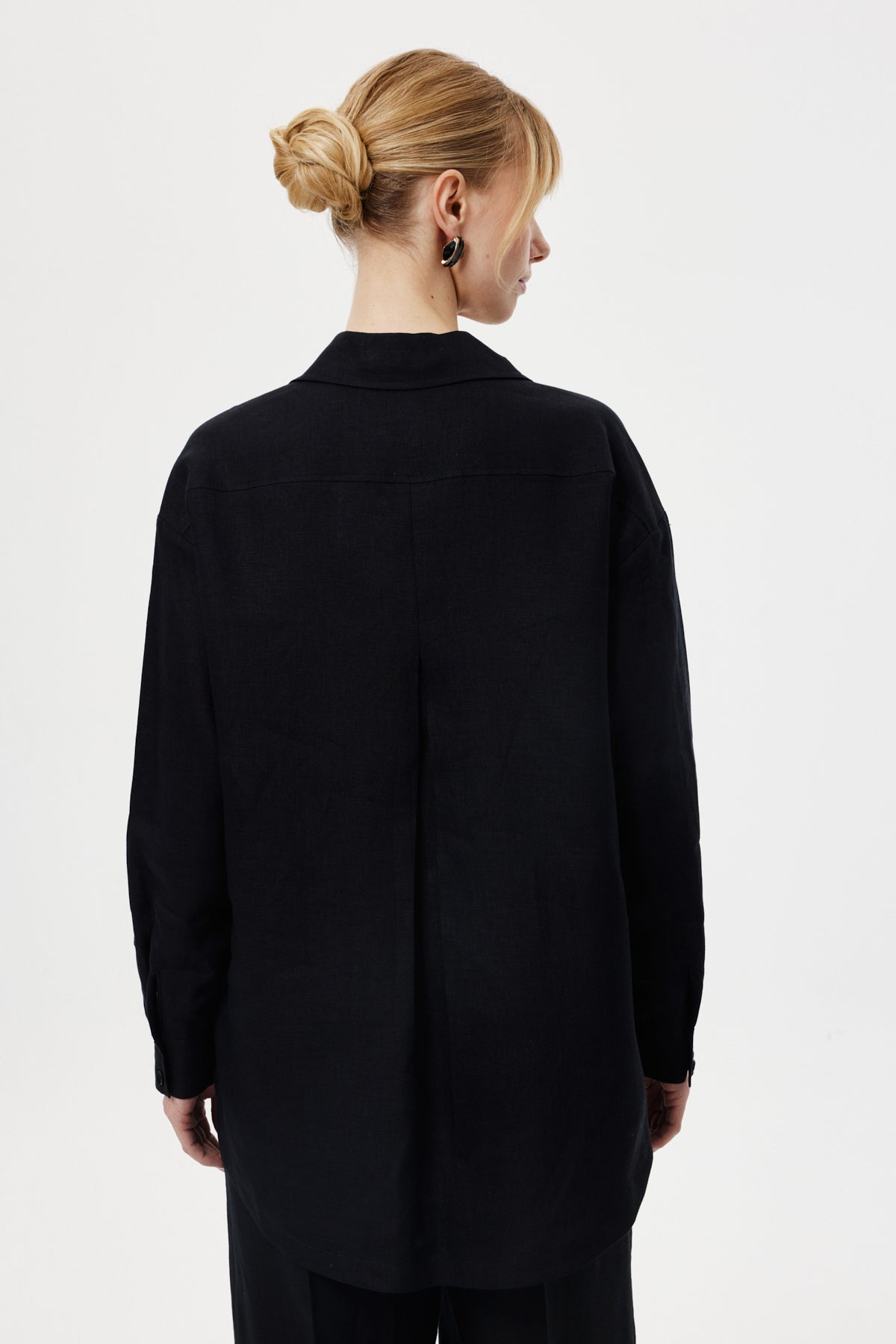 Dökümlü Keten Gömlek