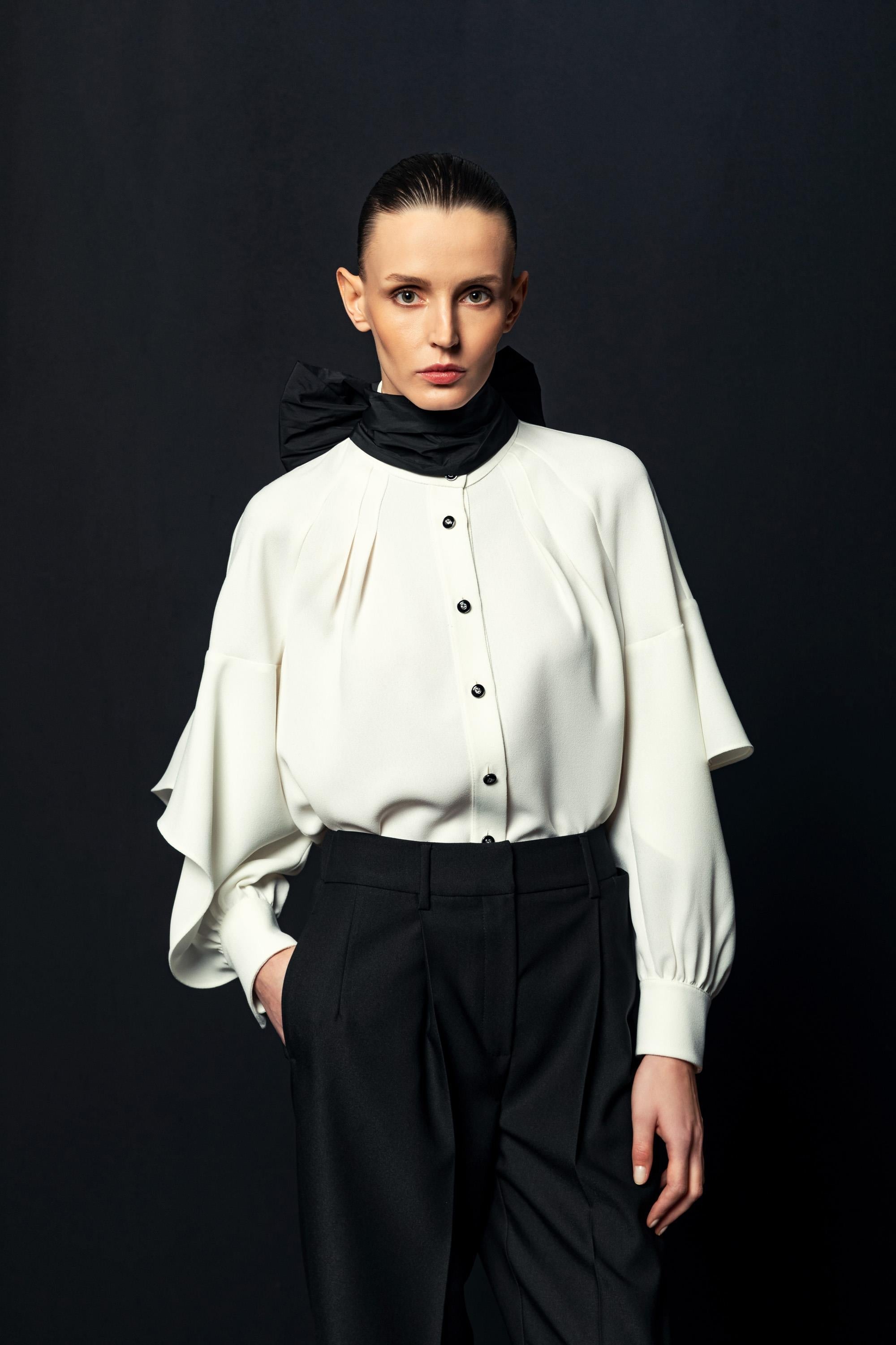 BOYUN BAĞLAMALI BLUZ 26W10847