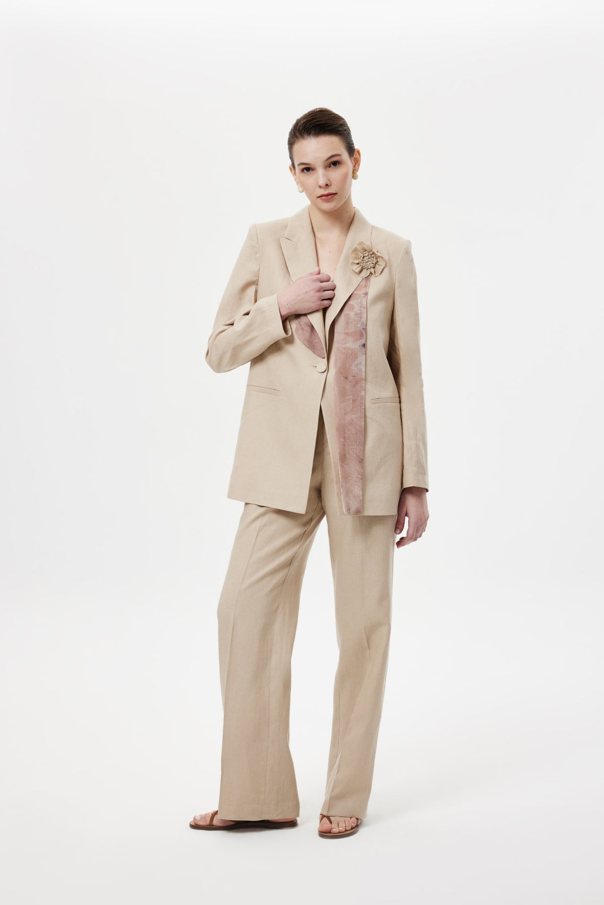 Fularlı Blazer Ceket