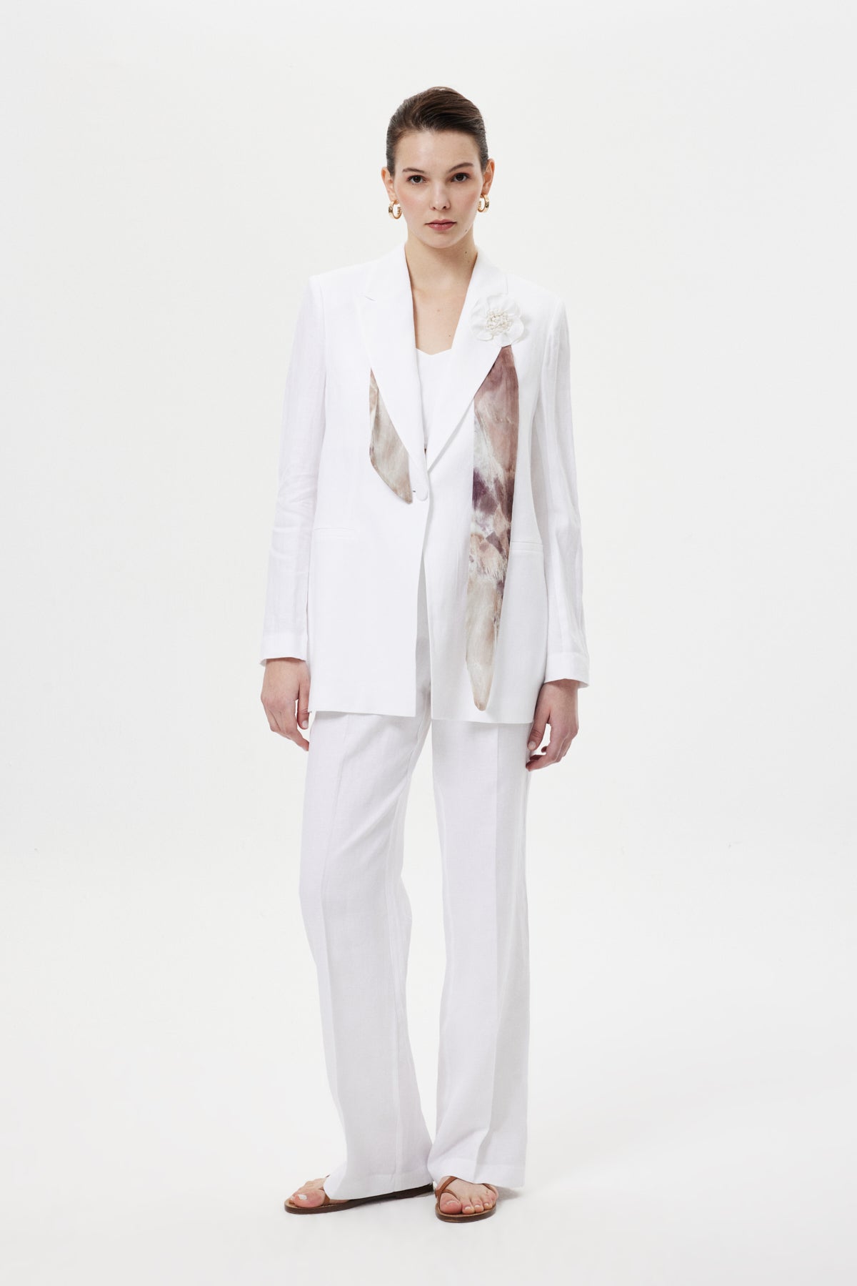 Fularlı Blazer Ceket