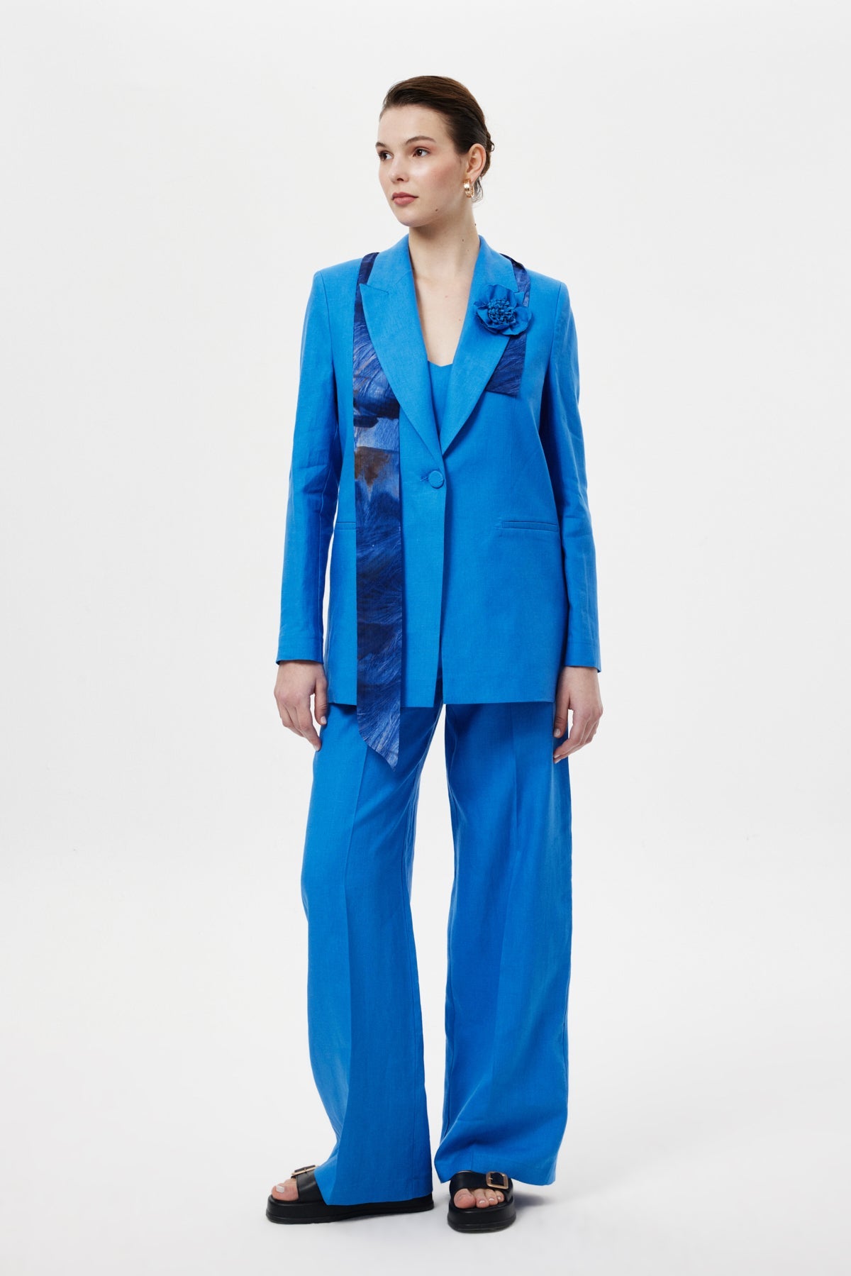 Fularlı Blazer Ceket