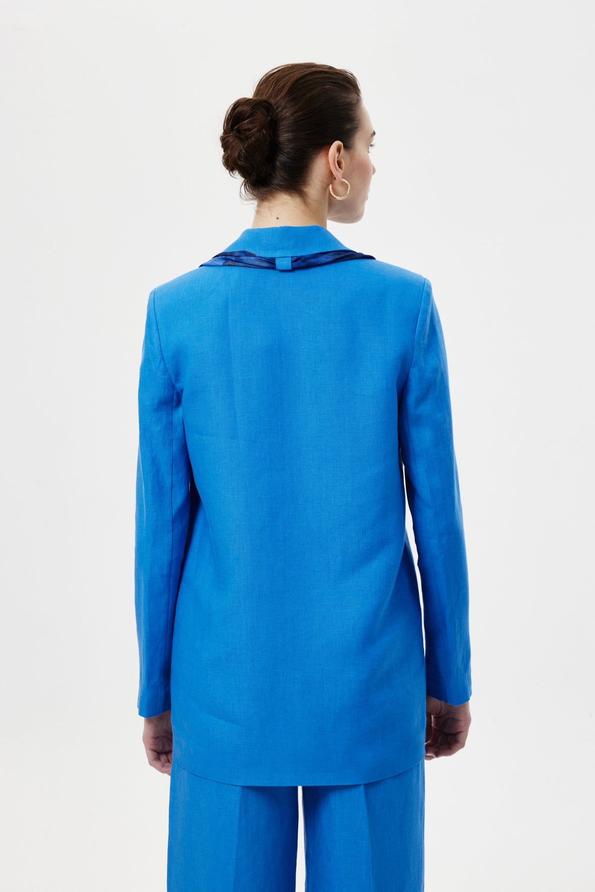 Fularlı Blazer Ceket