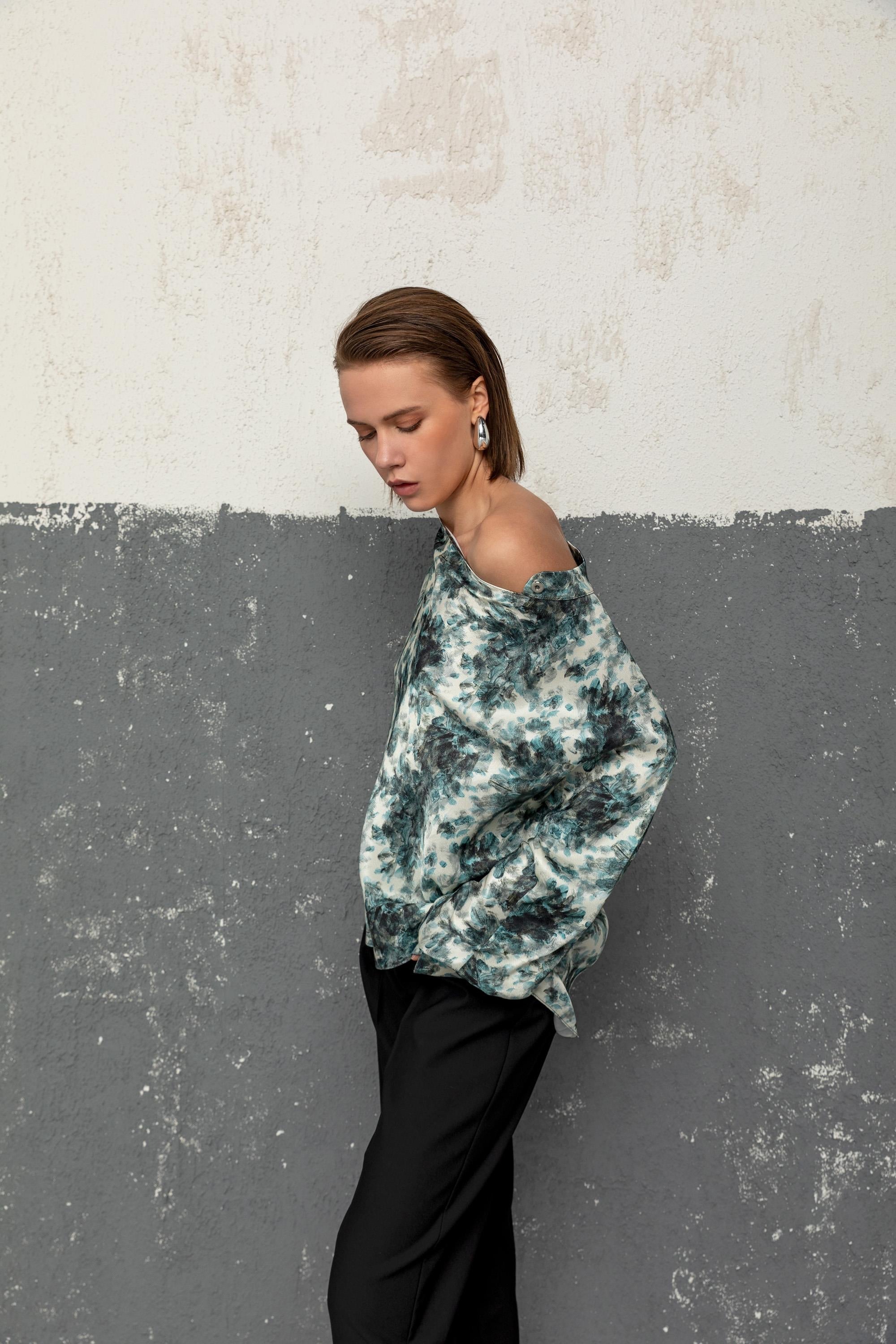 DESENLİ BLUZ 26W10851