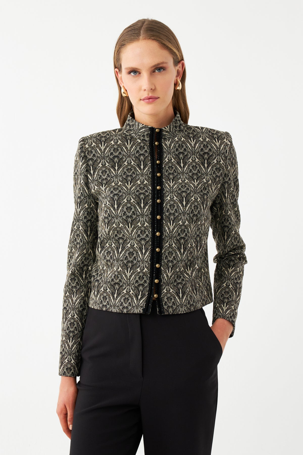 Düğmeli Blazer Ceket