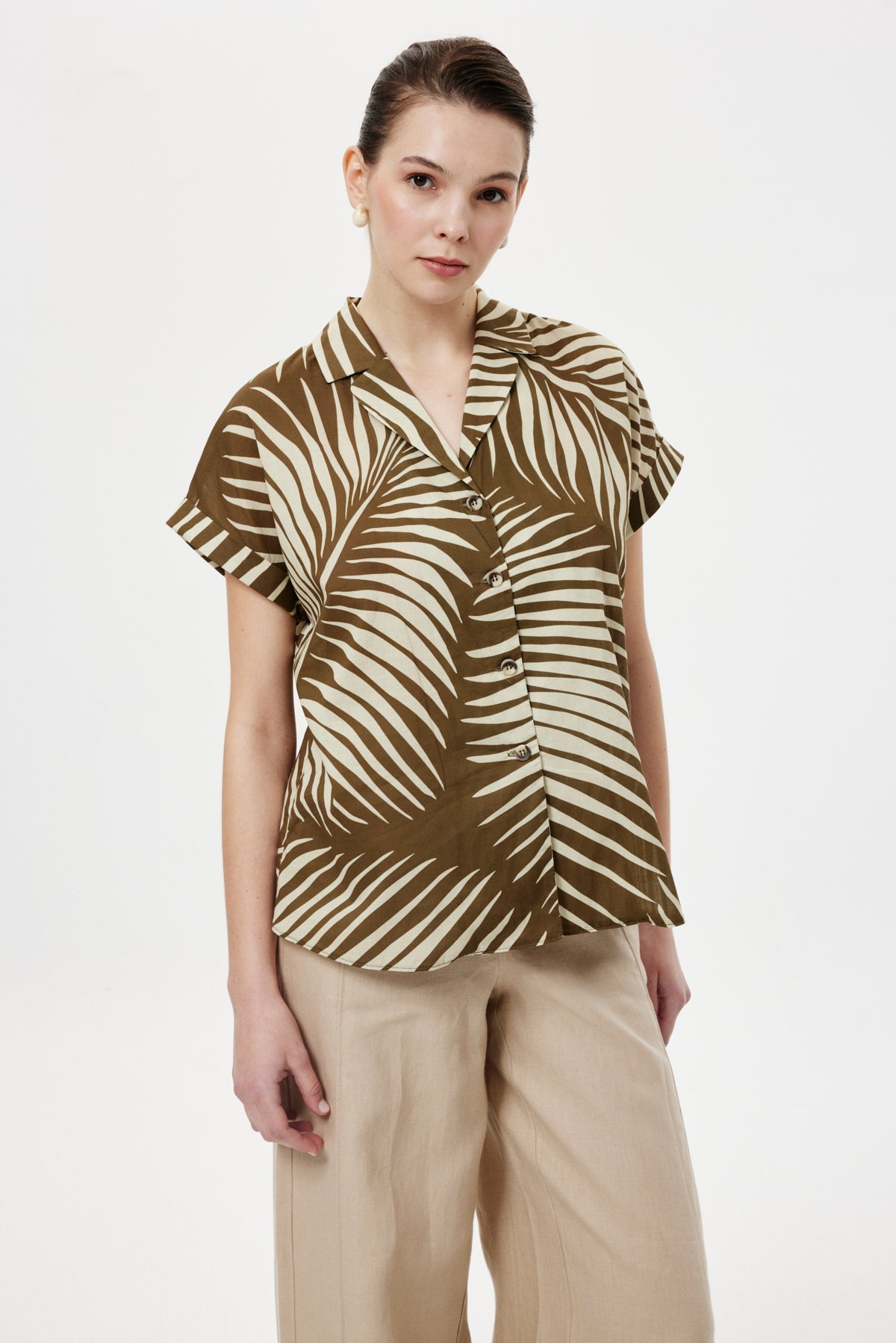 Desenli Regular Bluz