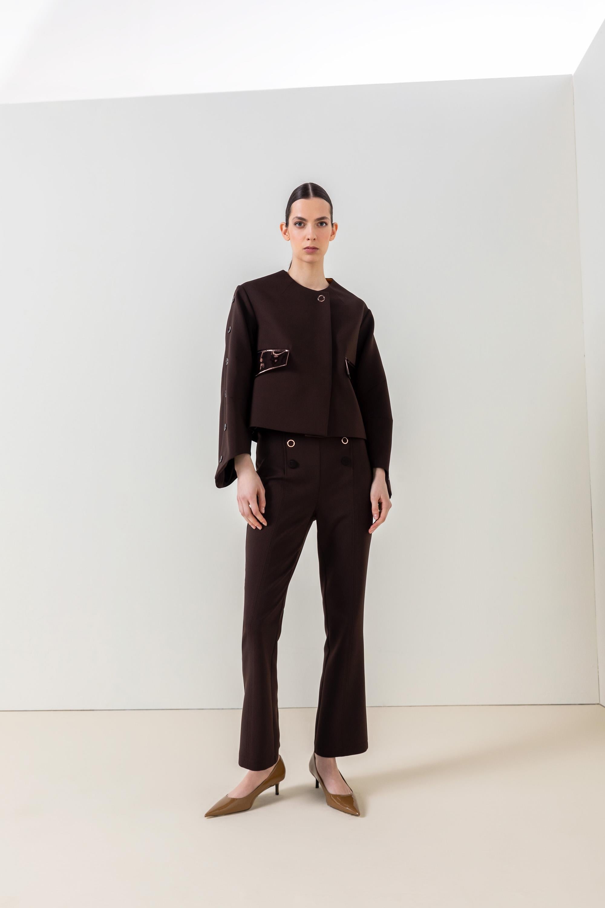 DÜĞME DETAYLI KISA PAÇA PANTOLON 26W20815