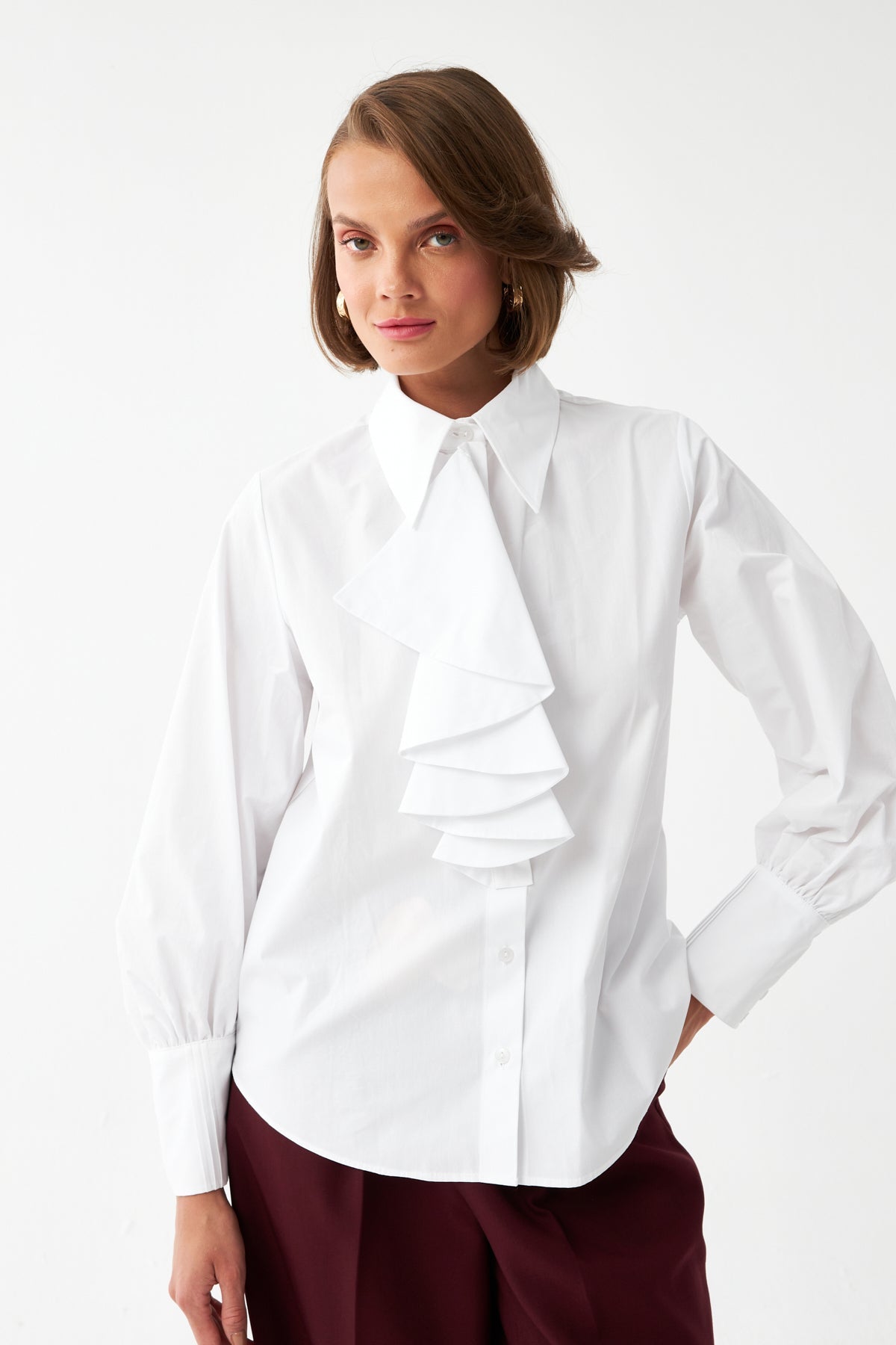 Fırfır Detaylı Gömlek