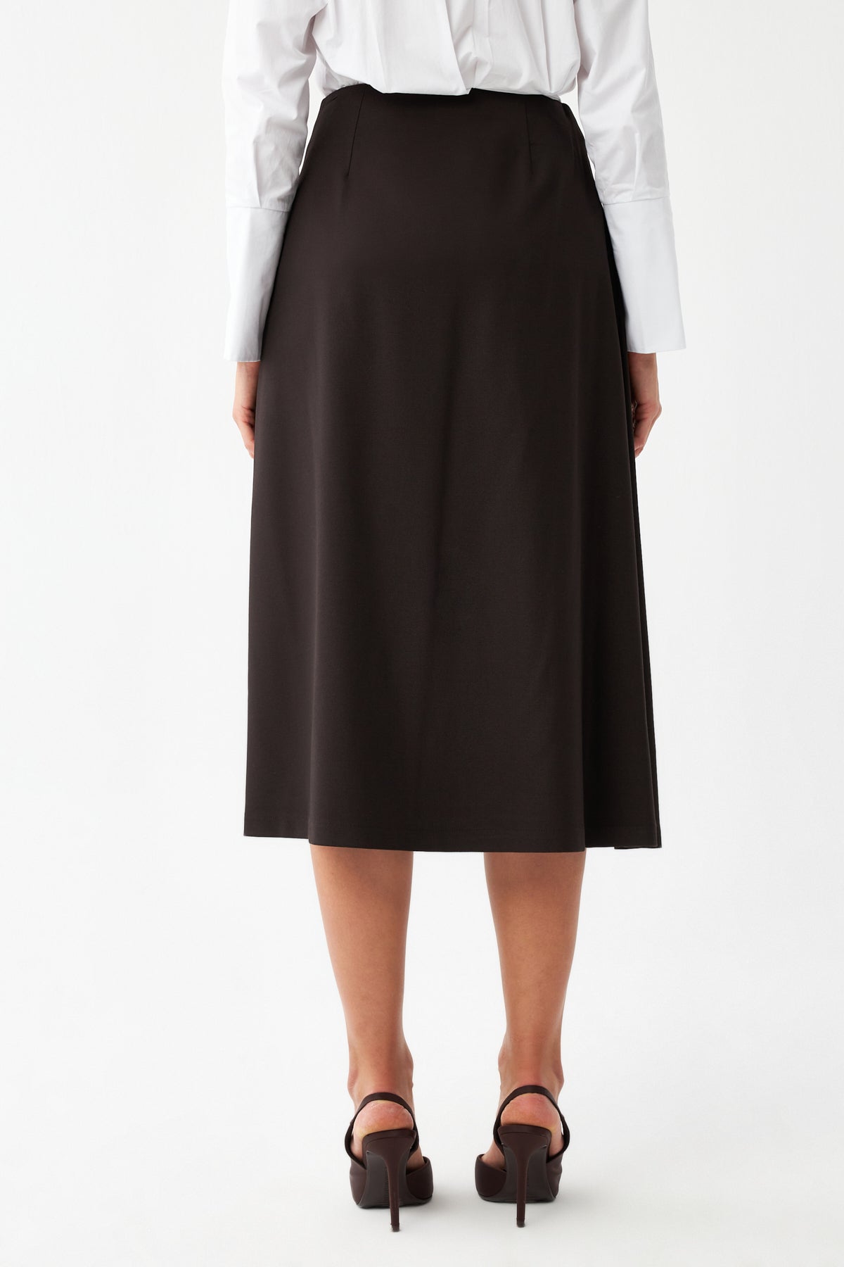 Geniş Kesim Midi Etek