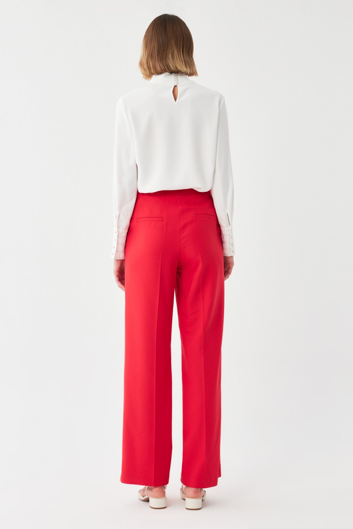 Yüksek Bel Geniş Paça Pantolon