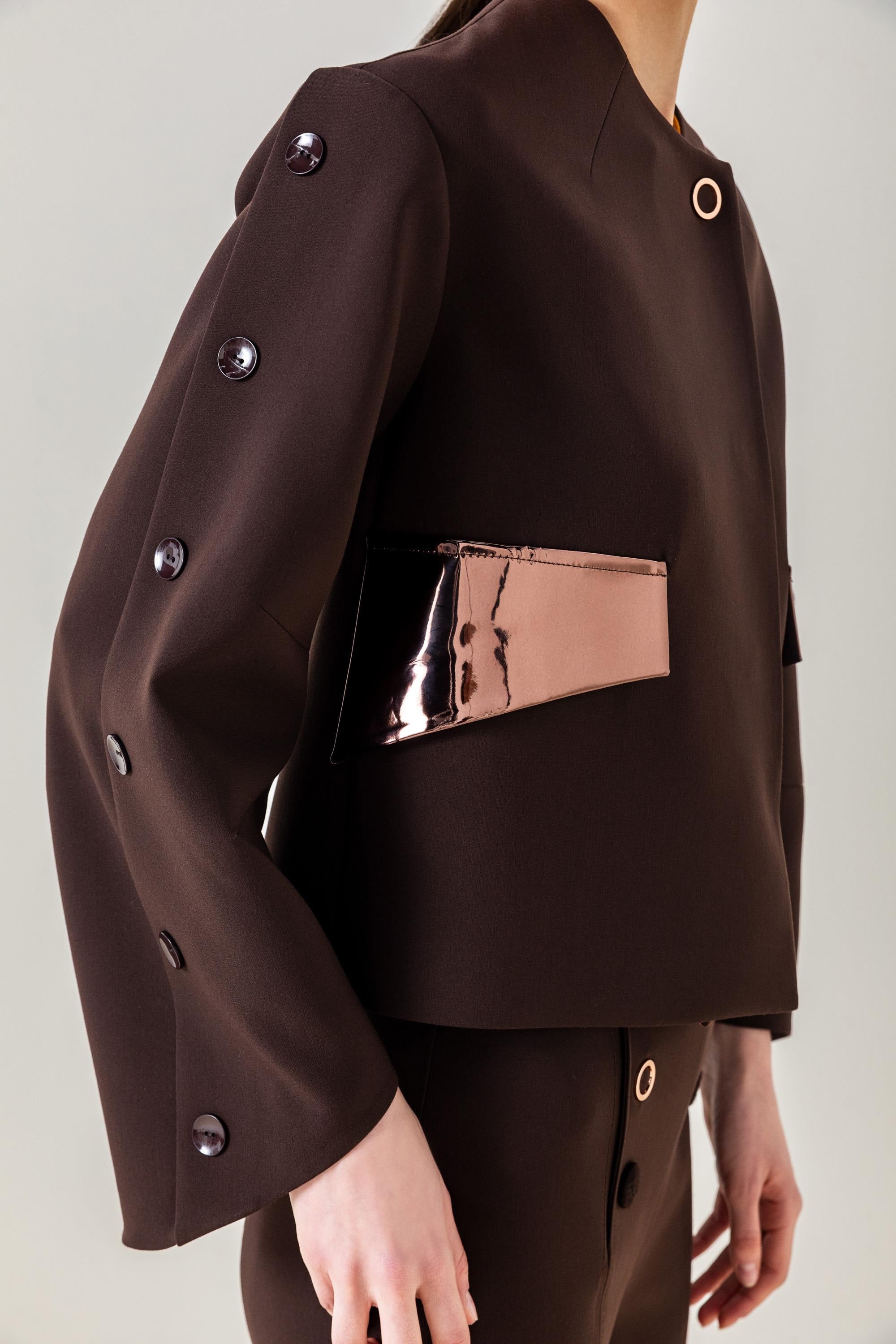 KONTRAST CEPLİ KISA CEKET 26W50815