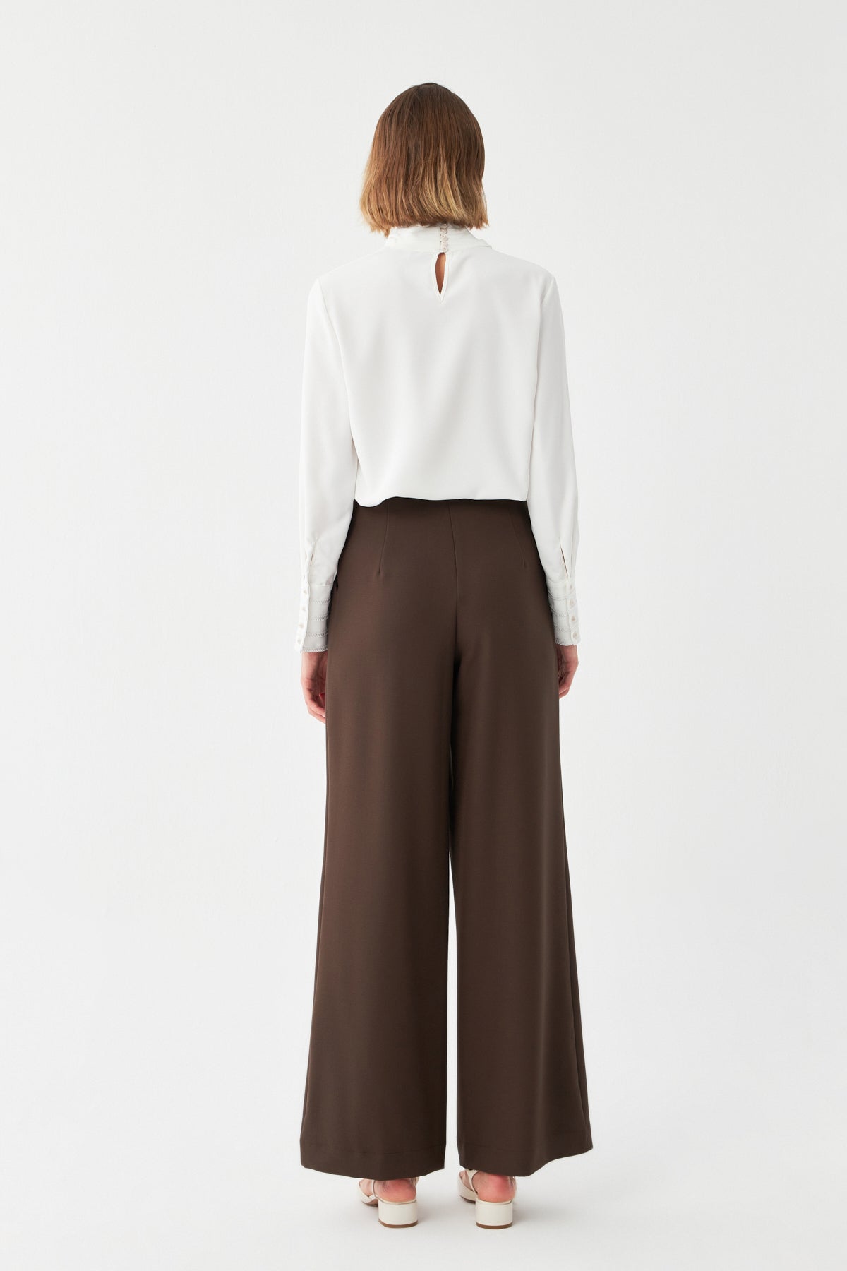 Yüksek Bel Palazzo Pantolon