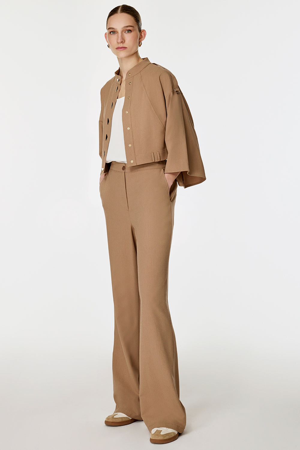 Geniş Kollu Bomber Takım CAMEL