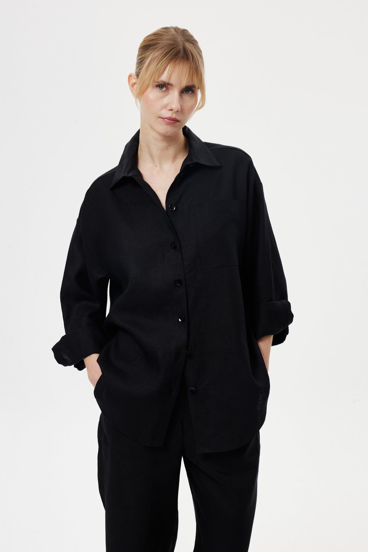 Regular-Fit Takım SİYAH