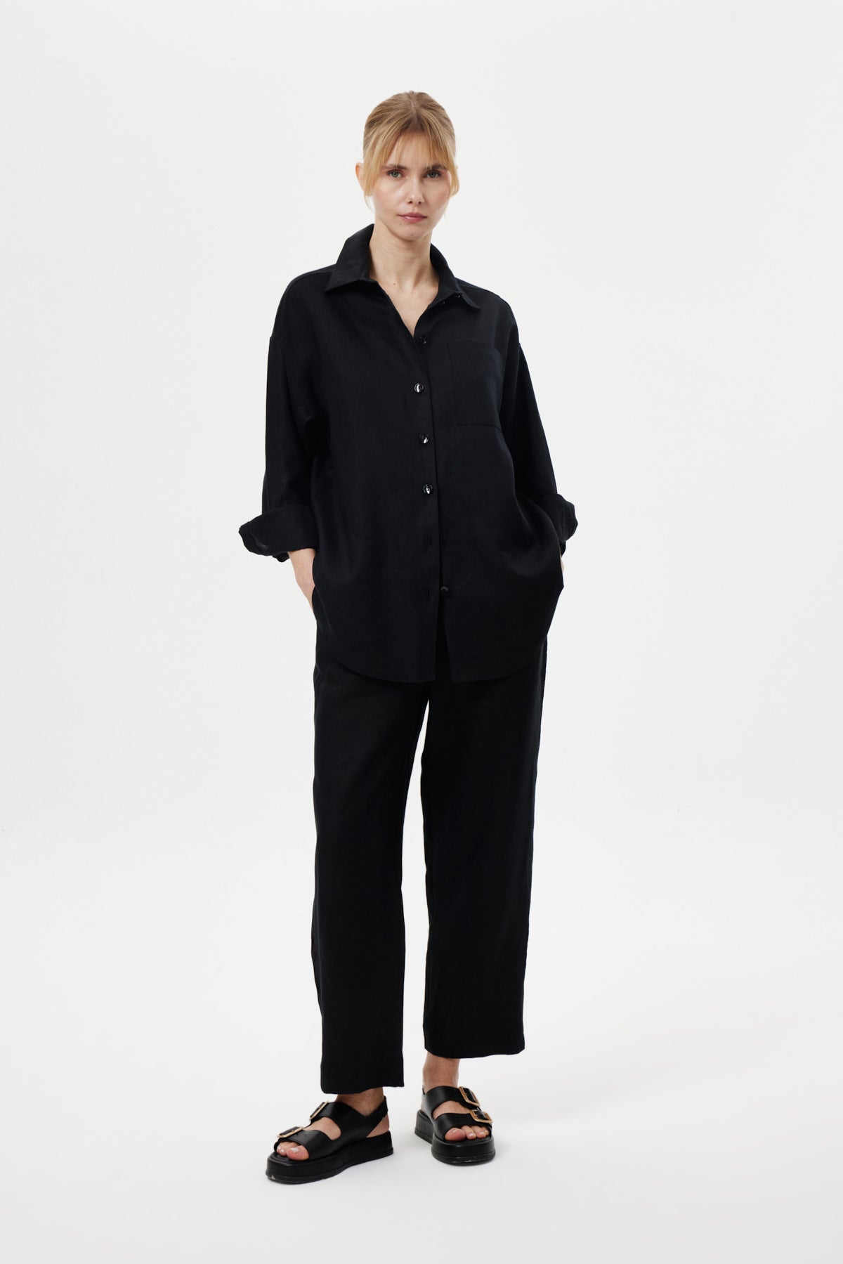 Regular-Fit Takım SİYAH