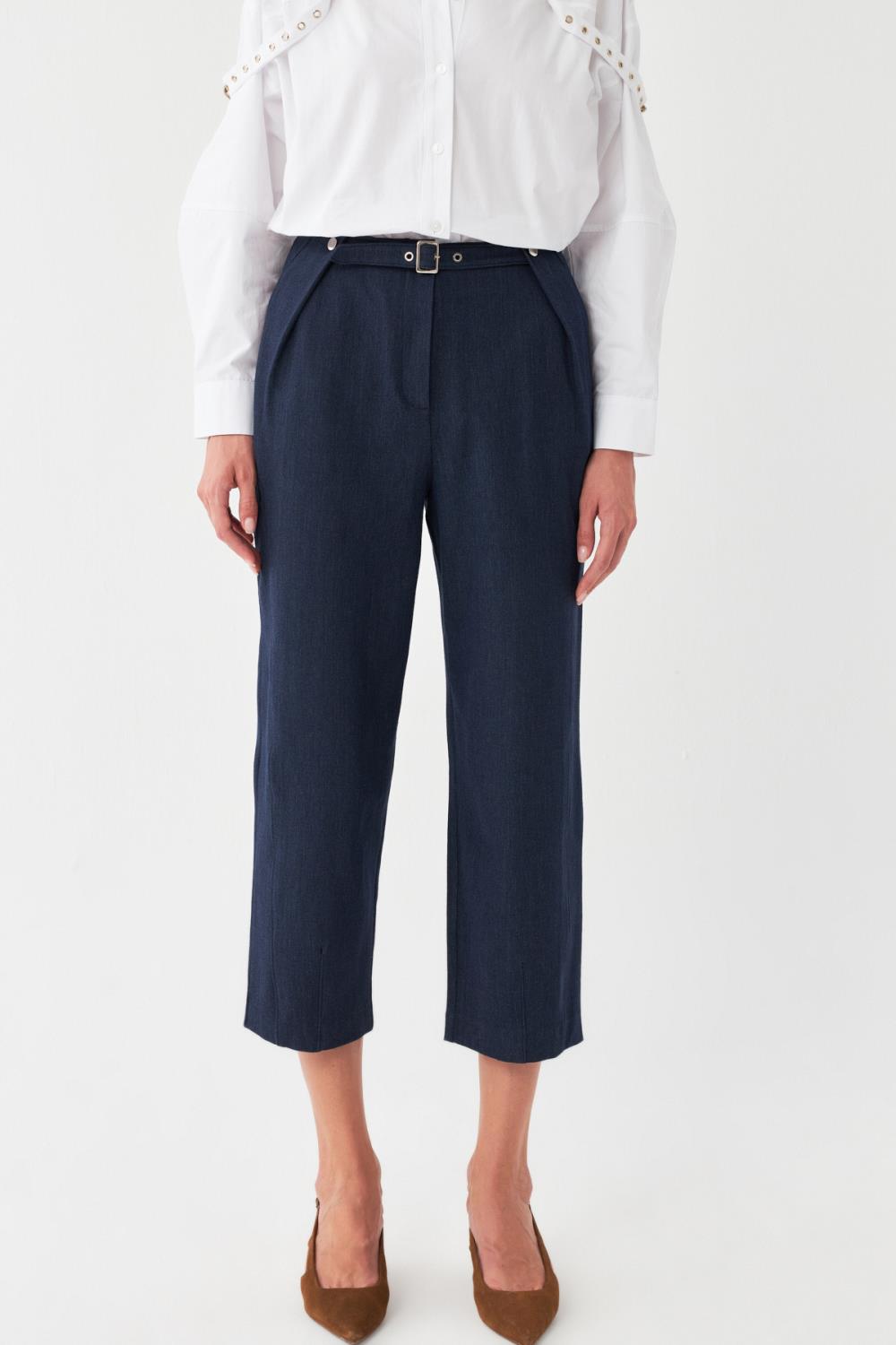 Tokalı Crop Pantolon