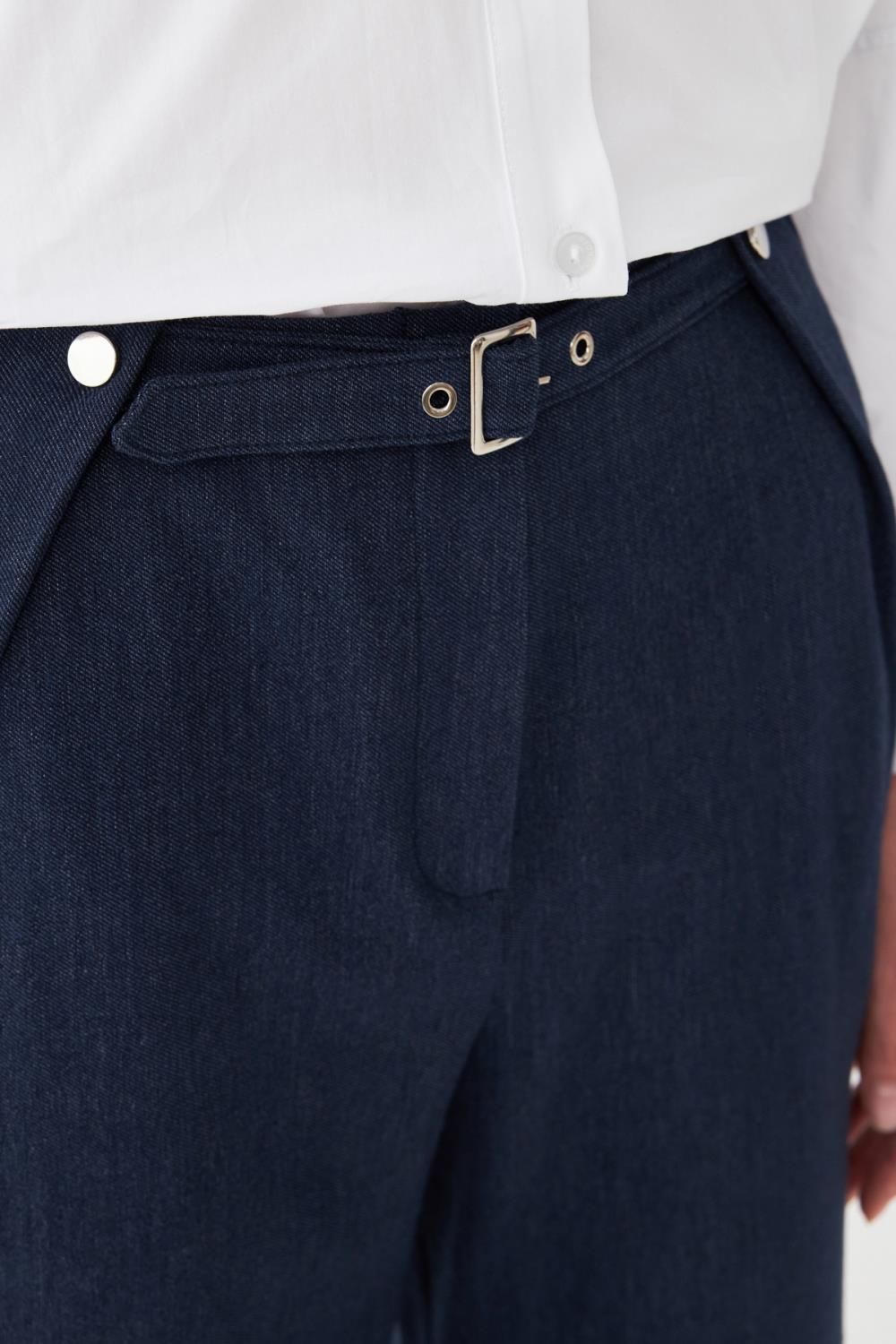 Tokalı Crop Pantolon