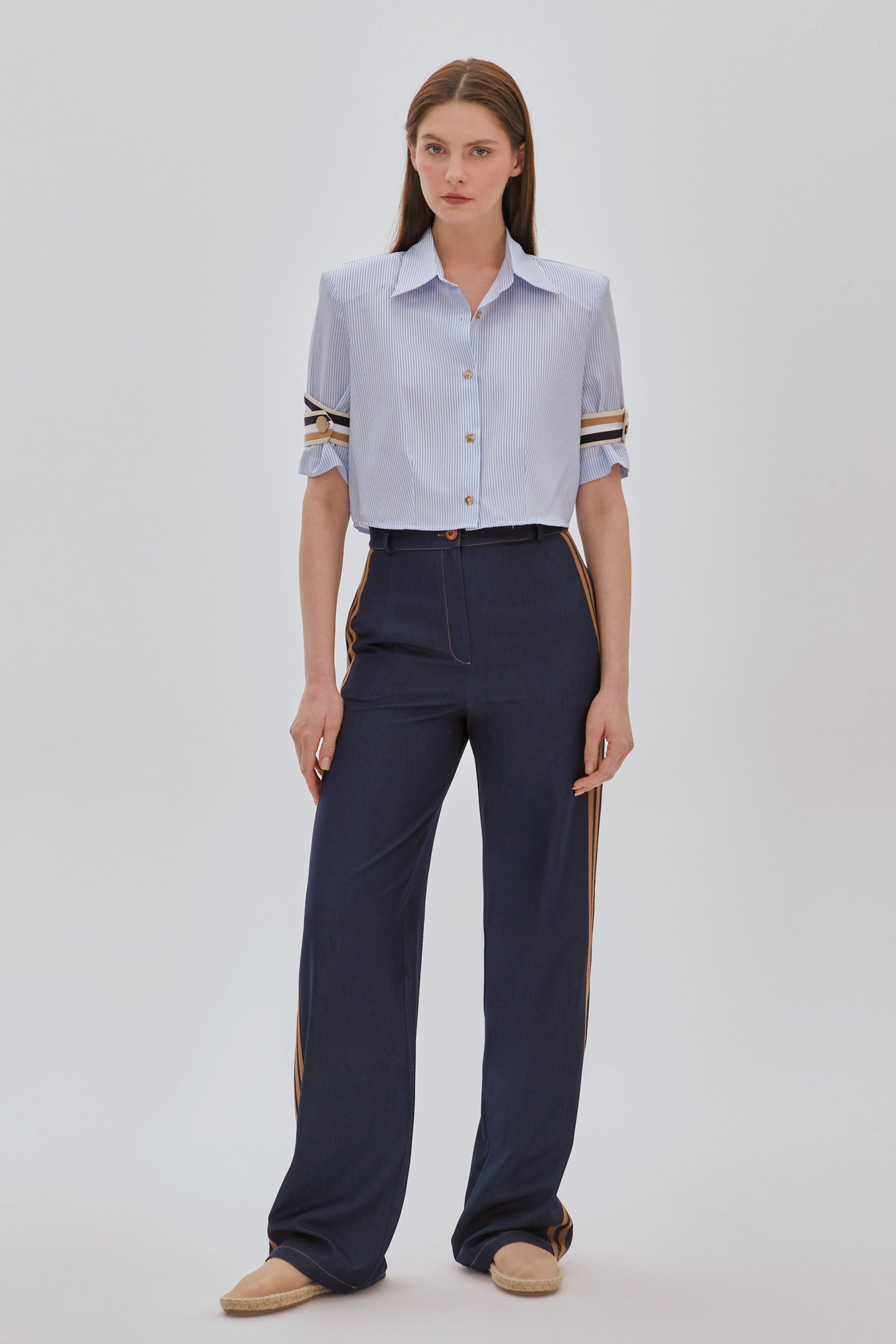 Vatkalı Crop Gömlek