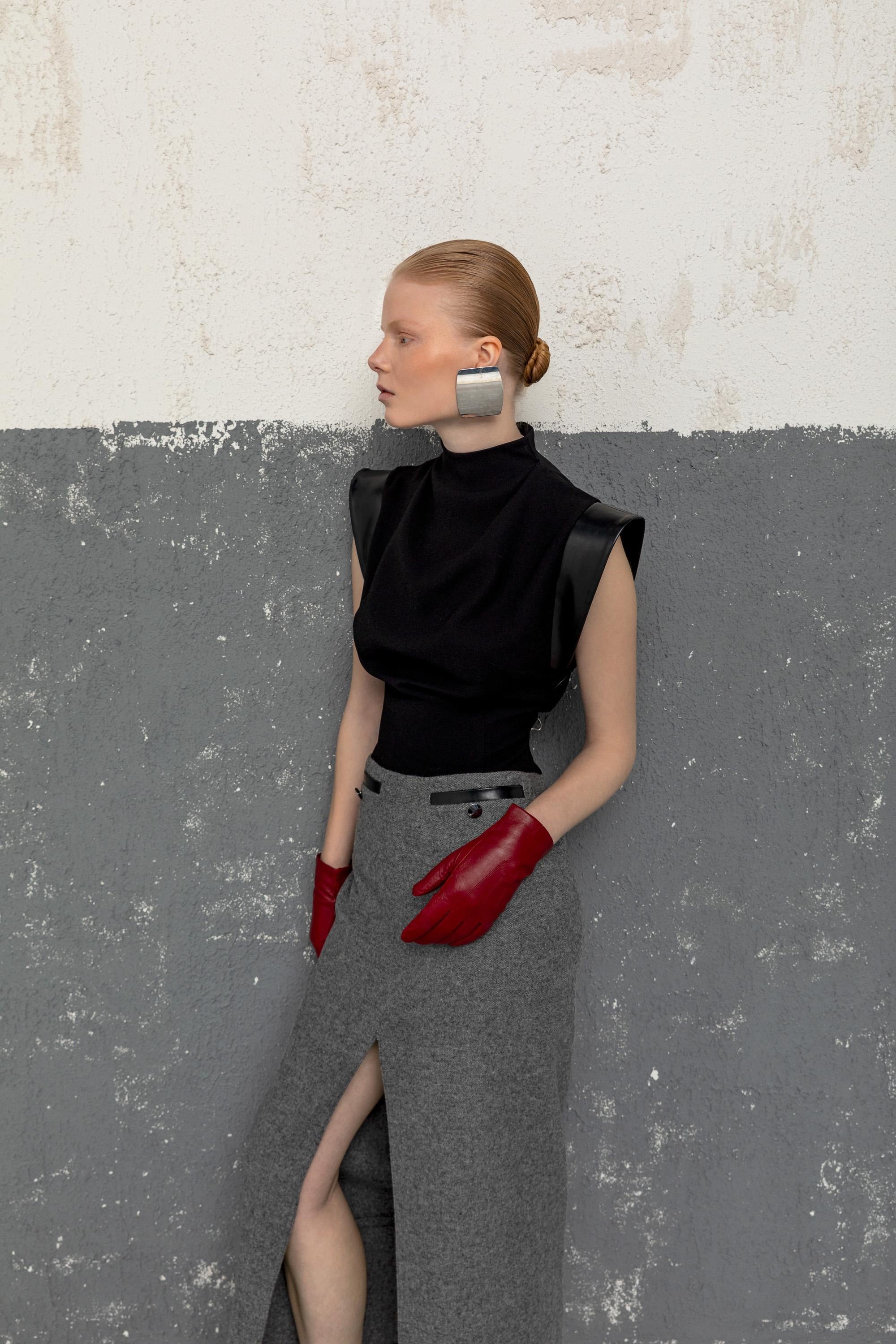 YIRTMAÇ DETAYLI UZUN ELBİSE 26W40840