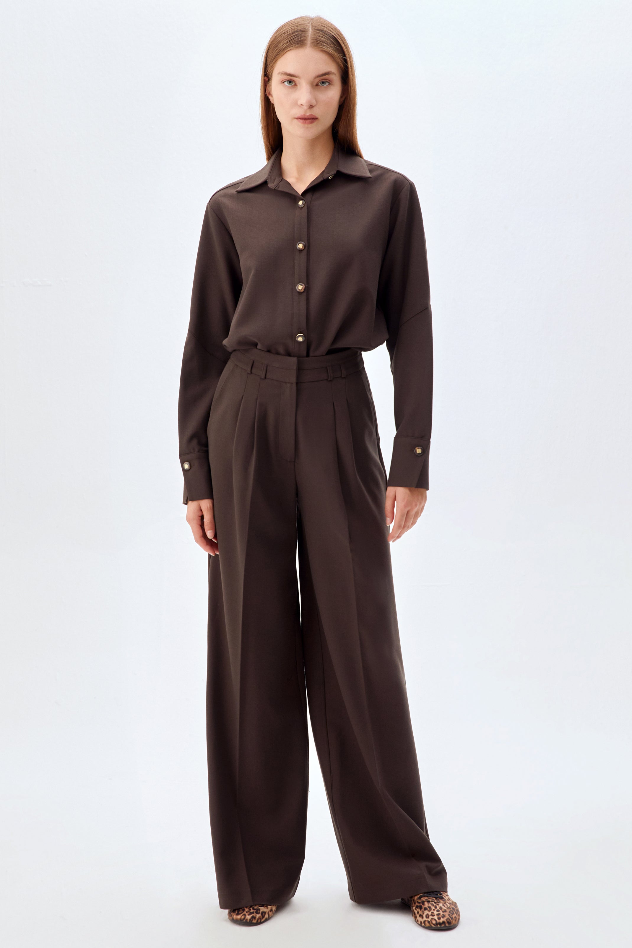 Palazzo Gömlekli Takım KAHVERENGİ