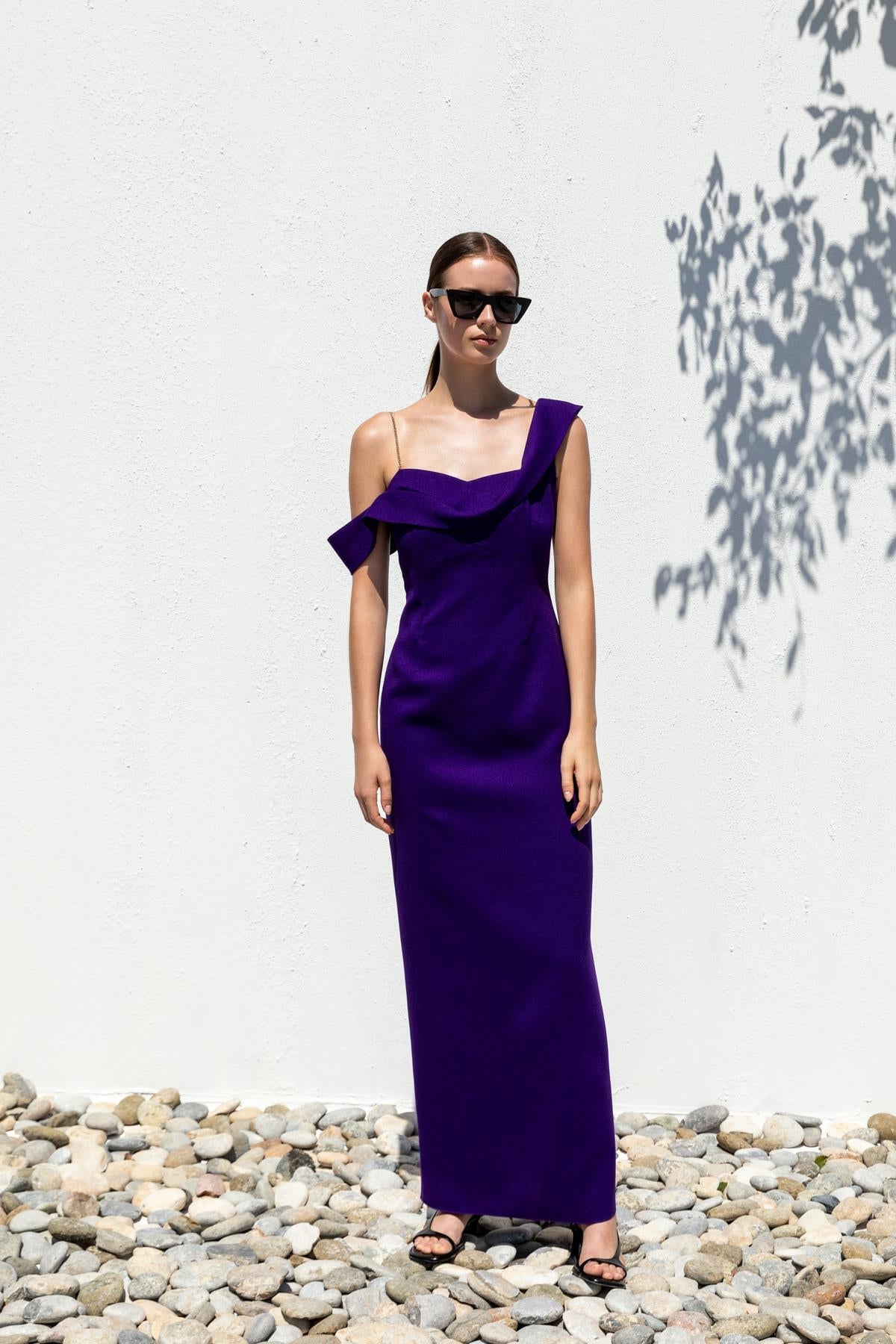 ZİNCİR ASKILI ELBİSE 26W40821