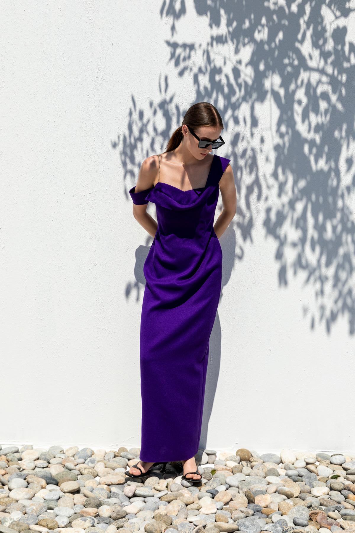 ZİNCİR ASKILI ELBİSE 26W40821